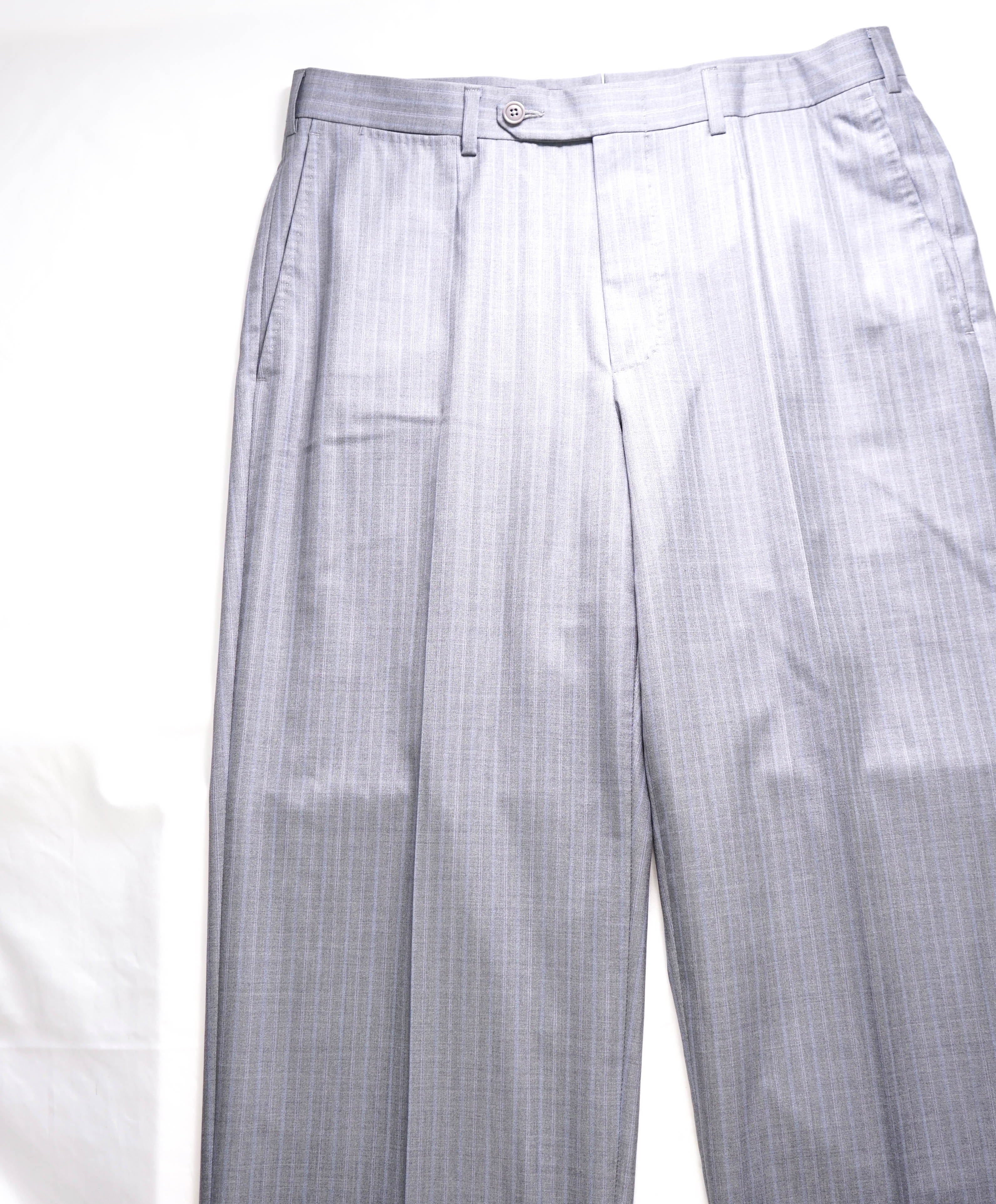 ERMENEGILDO ZEGNA - "TROFEO Silk Blend" Gray/Blue Dress Pants - 33W (50EU)