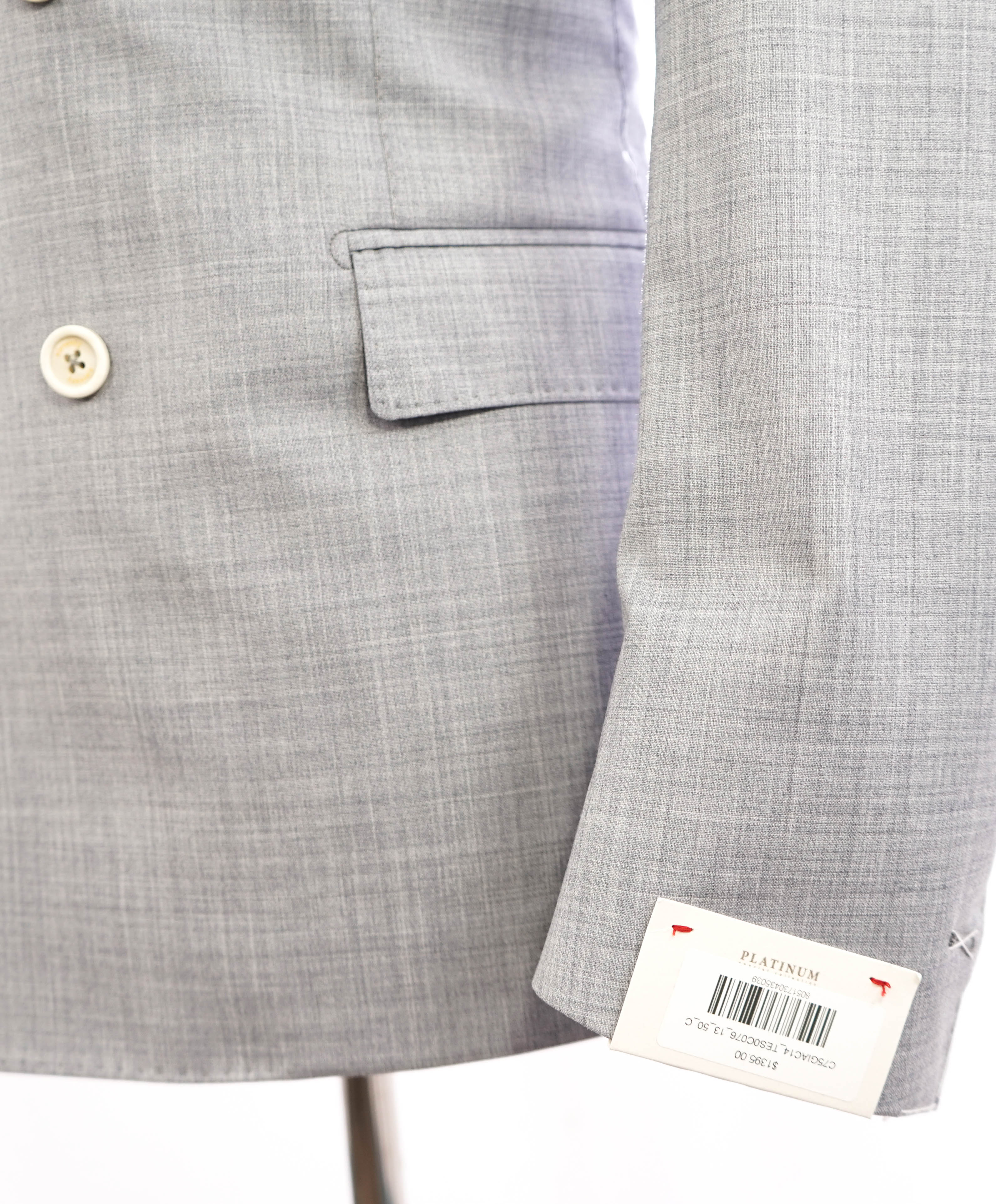 ELEVENTY - By LORO PIANA *DOUBLE BREASTED* Steel Blue Blazer - 40 (50 EU)
