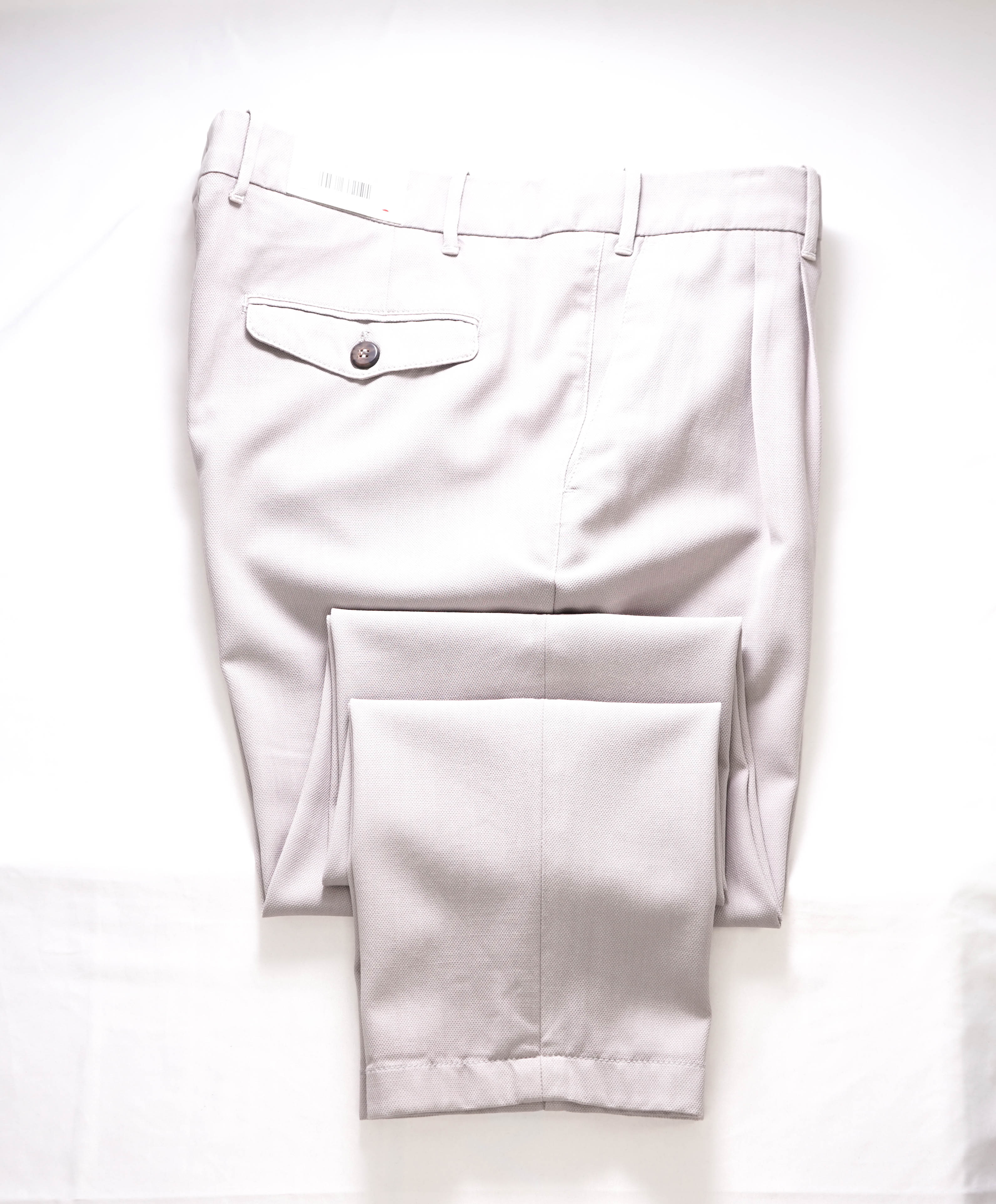 ELEVENTY - PURE LINEN Gray Jacquard Micro Dart Slim Dress Pants- 36W