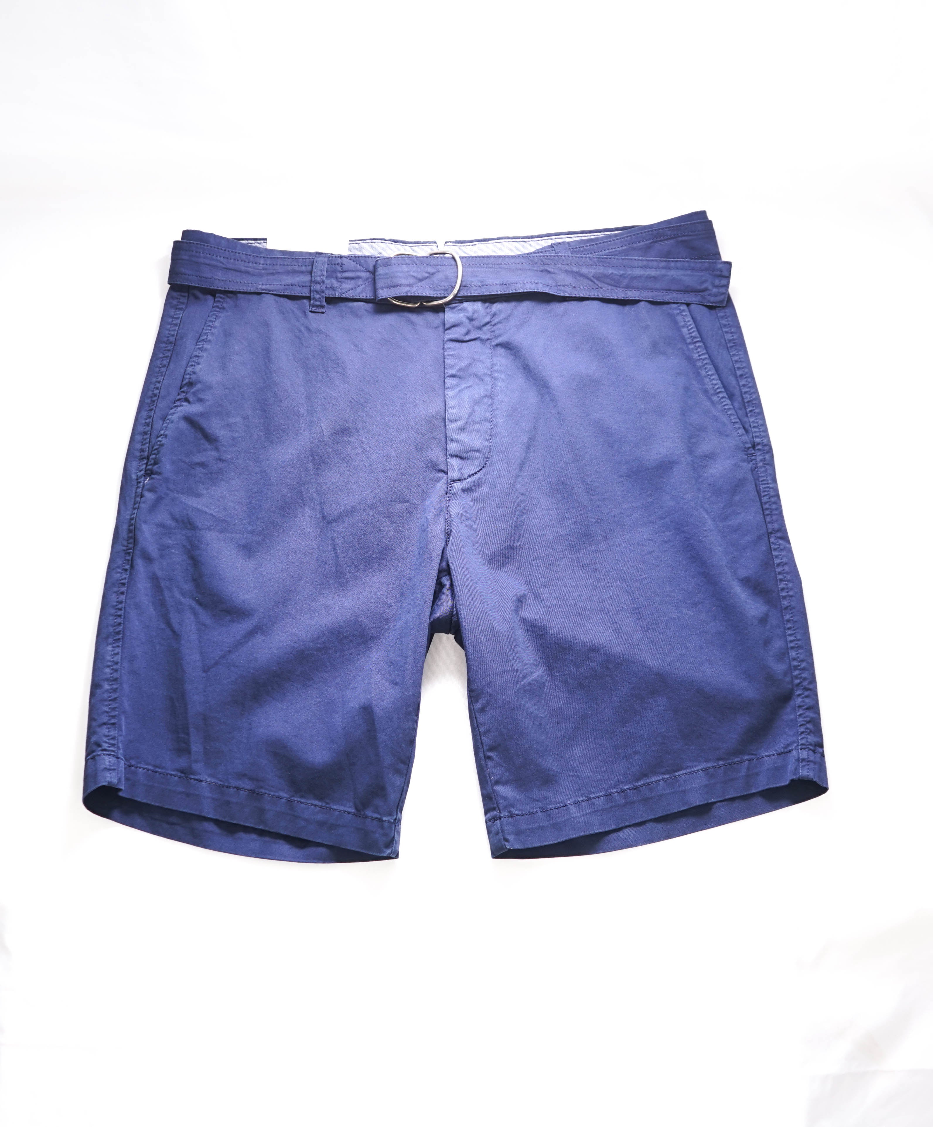 ELEVENTY - Cotton/Elastane *D RING BELTED* Chino Shorts Pants - 34W