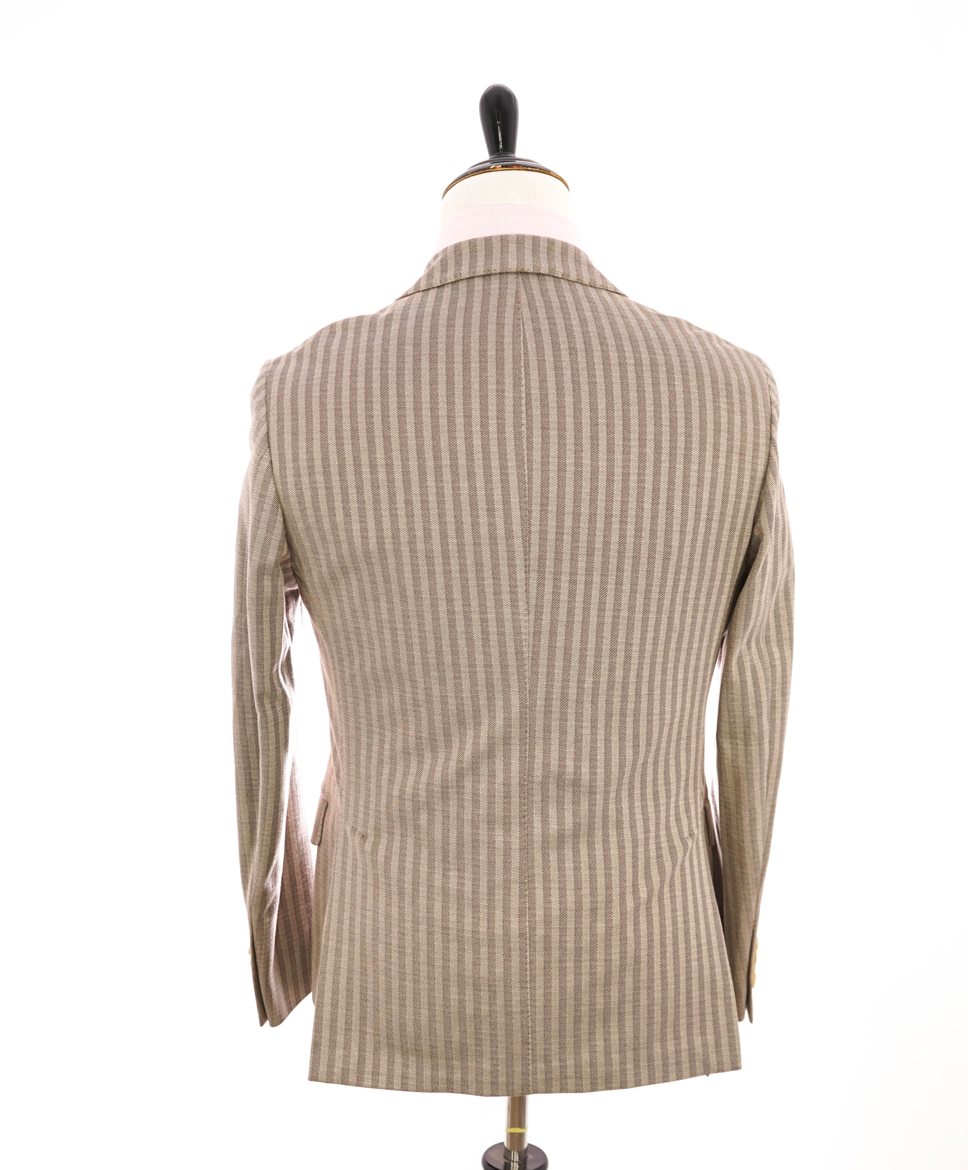 ELEVENTY - Brown HERRINGBONE Semi-Lined Peak COTTON Blazer - 40 (50 EU)