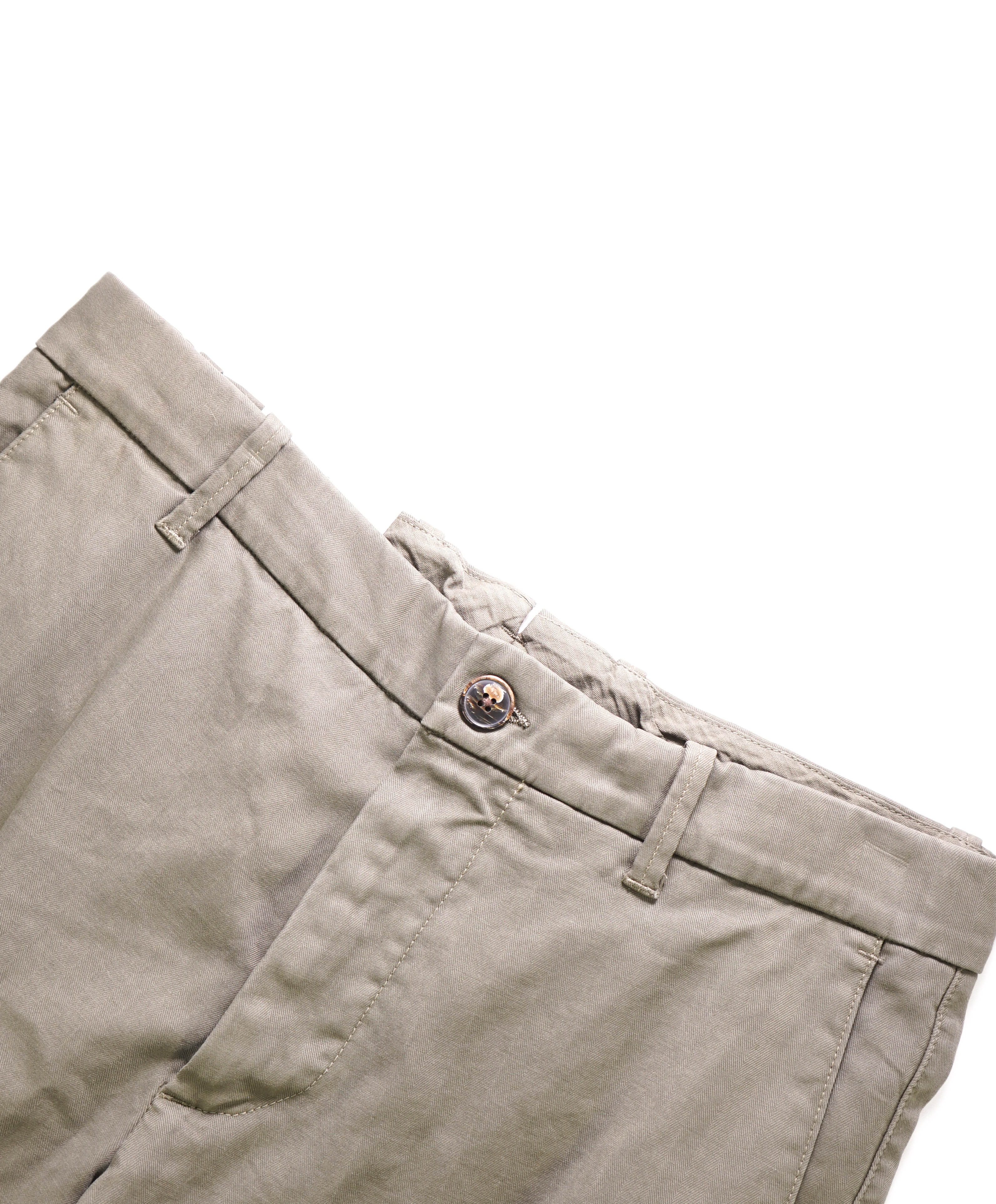 ELEVENTY - COTTON BERMUDA Herringbone Cargo Chino Shorts Pants  - 33W
