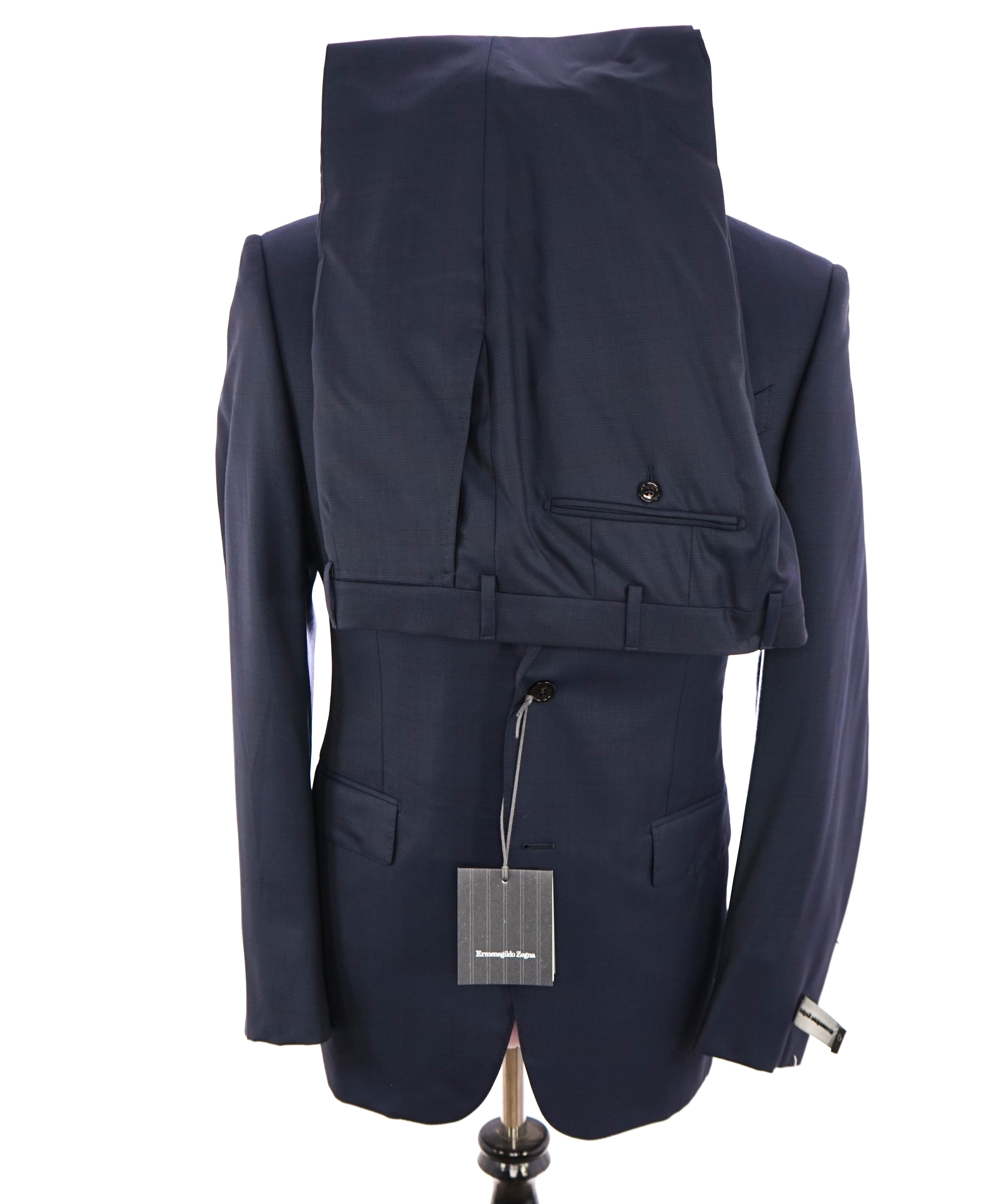 ERMENEGILDO ZEGNA - "15 MILMIL 15" Blue Check Plaid Premium Fabric Suit - 40R