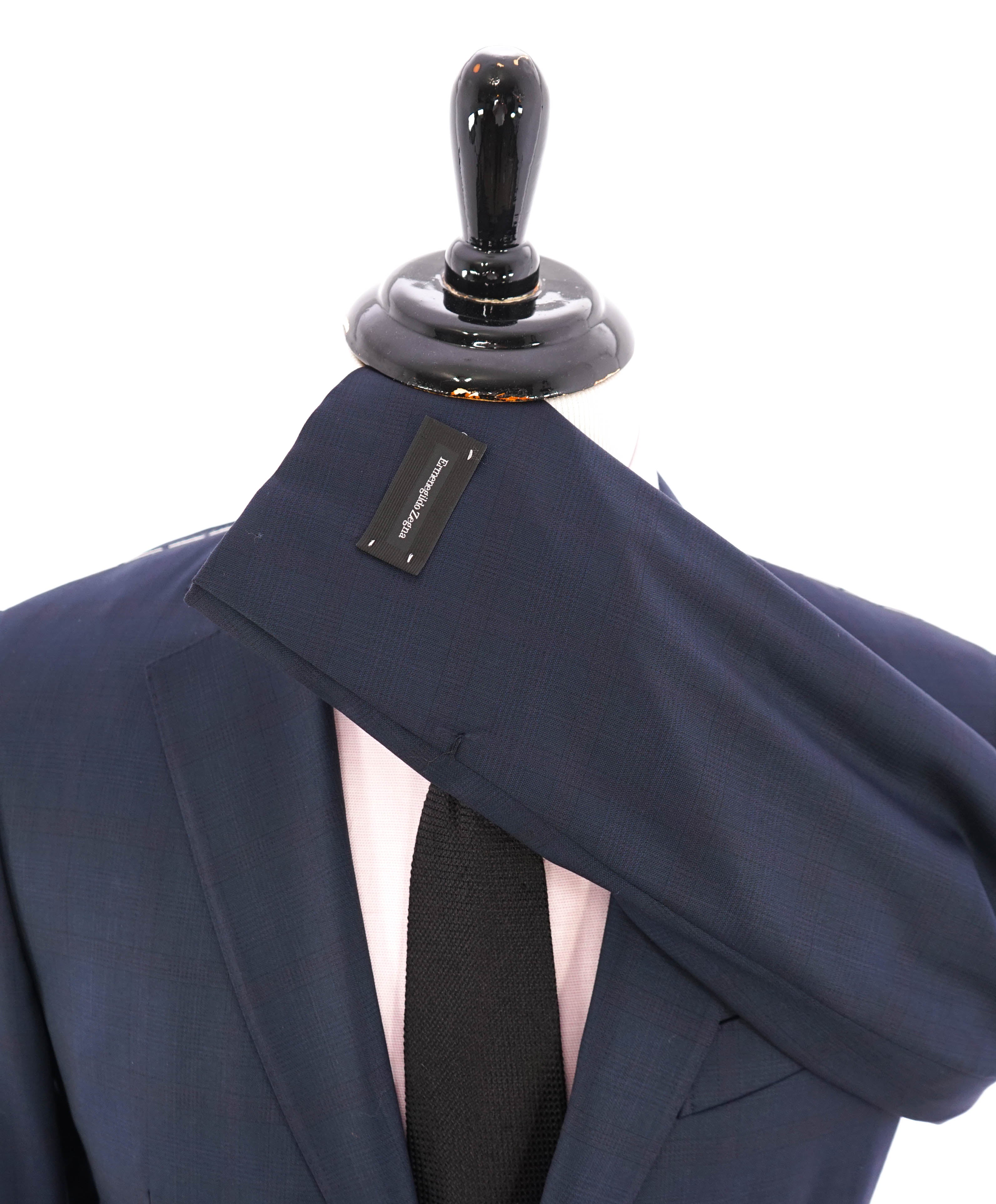 ERMENEGILDO ZEGNA - "15 MILMIL 15" Blue Check Plaid Premium Fabric Suit - 40R