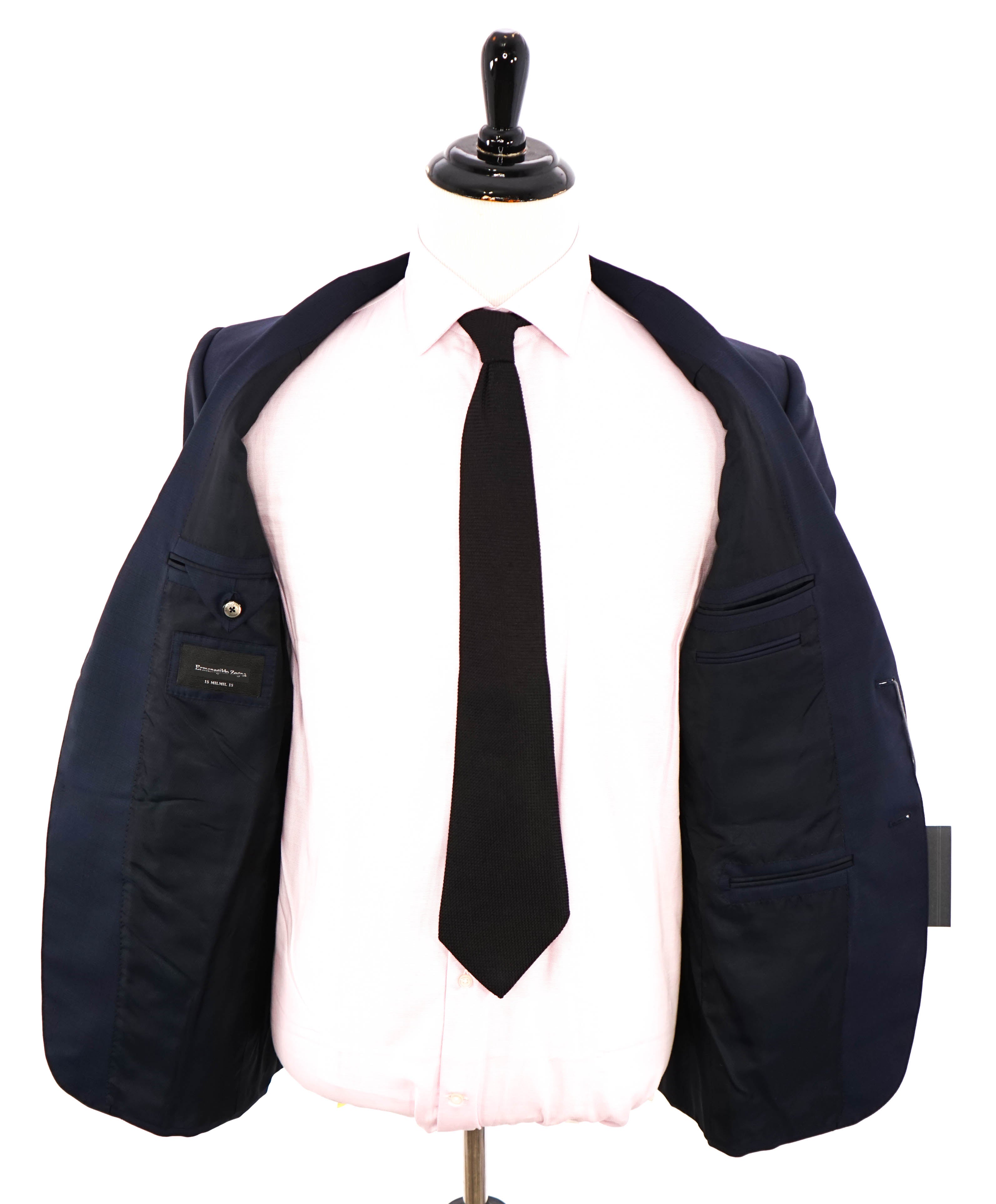 ERMENEGILDO ZEGNA - "15 MILMIL 15" Blue Check Plaid Premium Fabric Suit - 40R