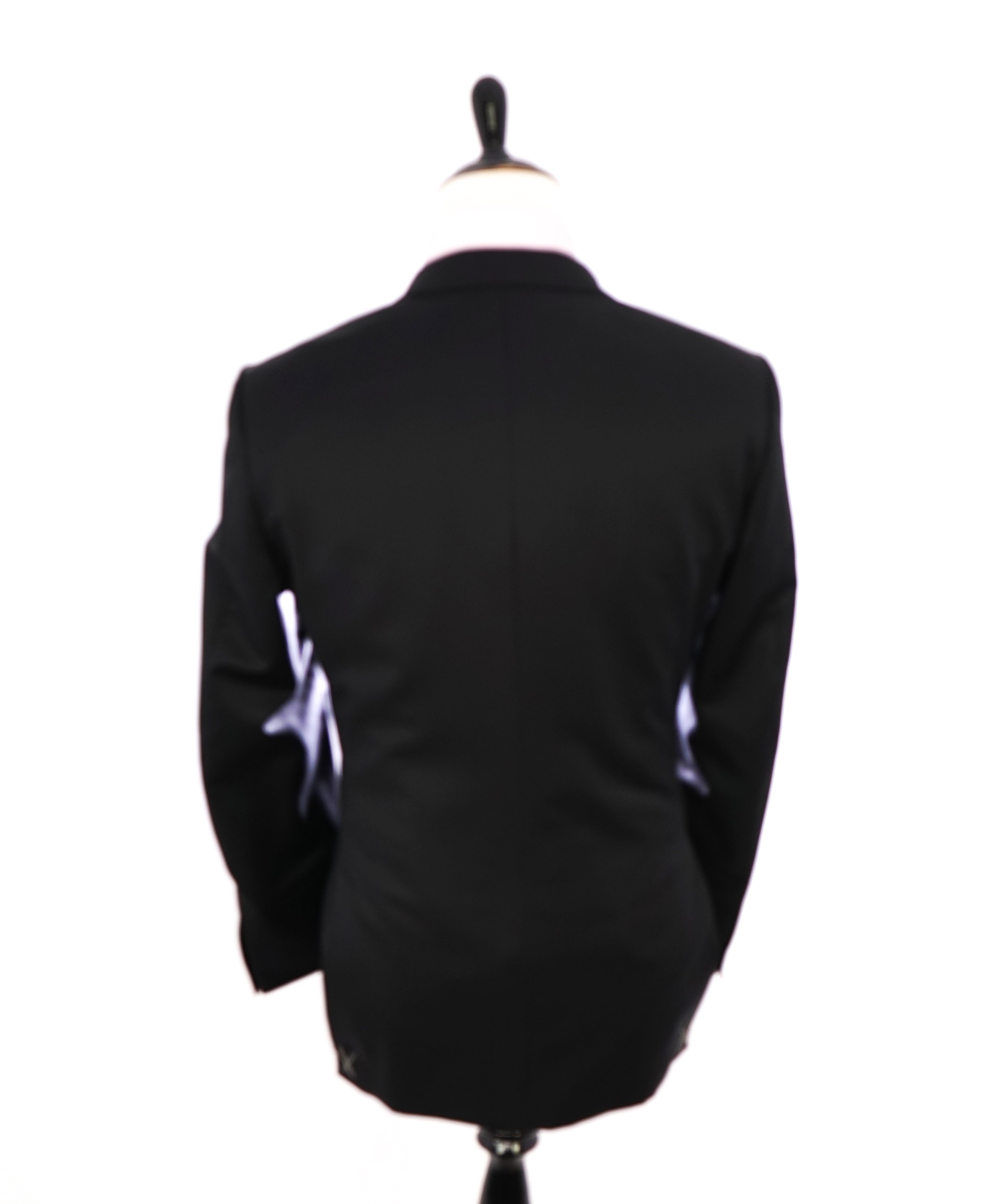 ERMENEGILDO ZEGNA -"MICRONSPHERE MILA" PEAK LAPEL Black Tuxedo - 42S