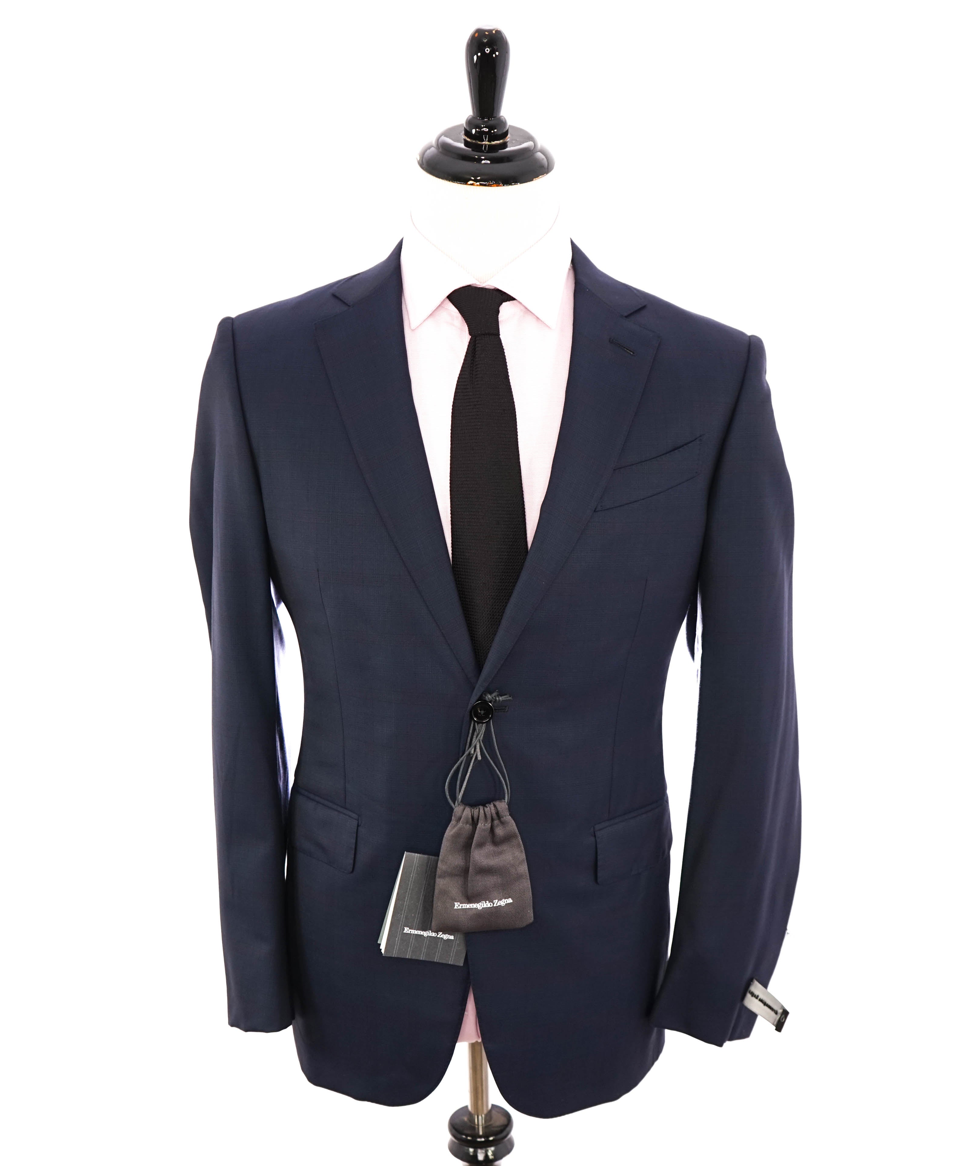 ERMENEGILDO ZEGNA - "15 MILMIL 15" Blue Check Plaid Premium Fabric Suit - 40R