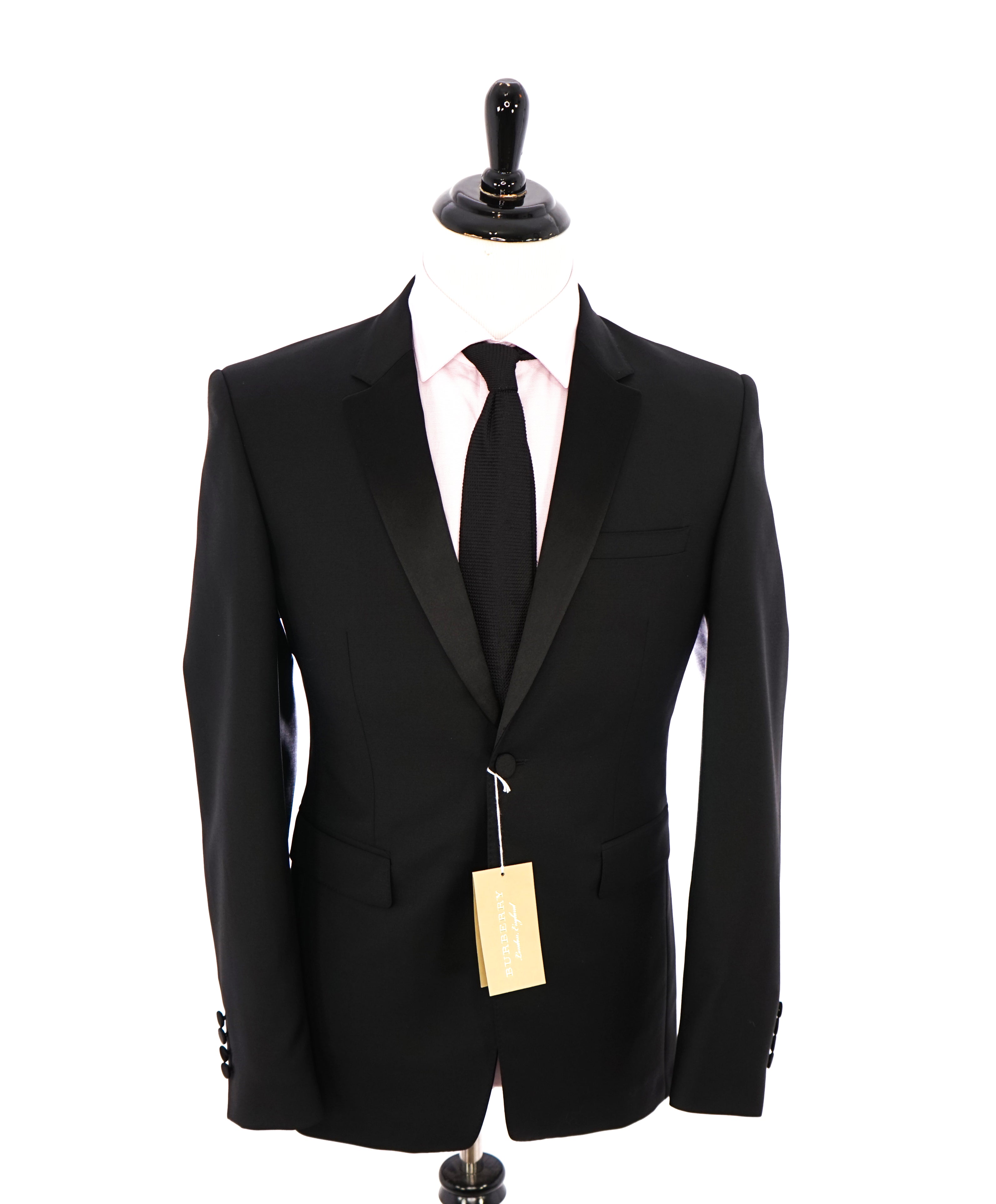 BURBERRY LONDON - *SIDE TABS* Made In Italy Wool & Mohair Tuxedo Suit - 40R