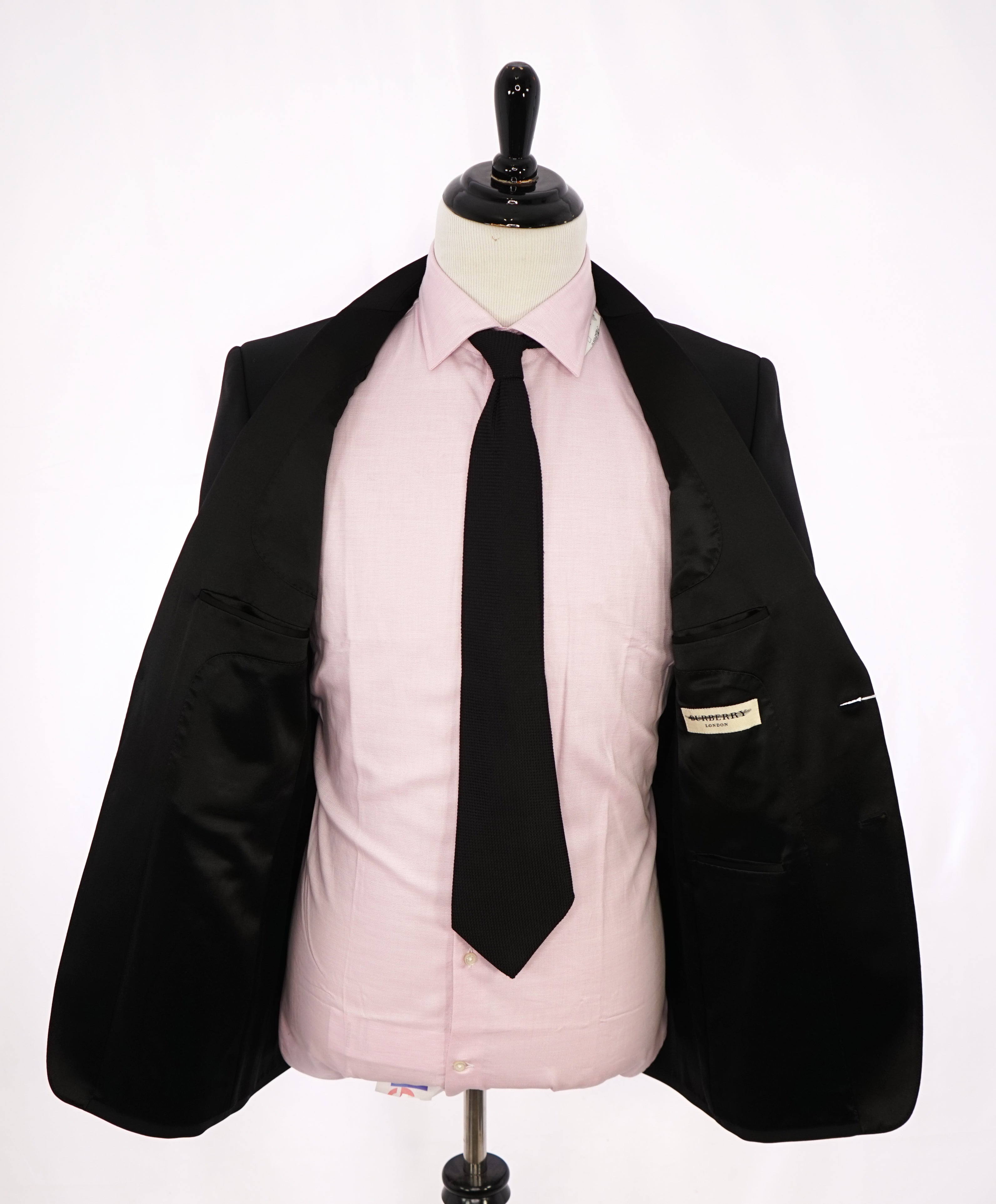 BURBERRY LONDON - *SIDE TABS* Made In Italy Wool & Mohair Tuxedo Suit - 40R