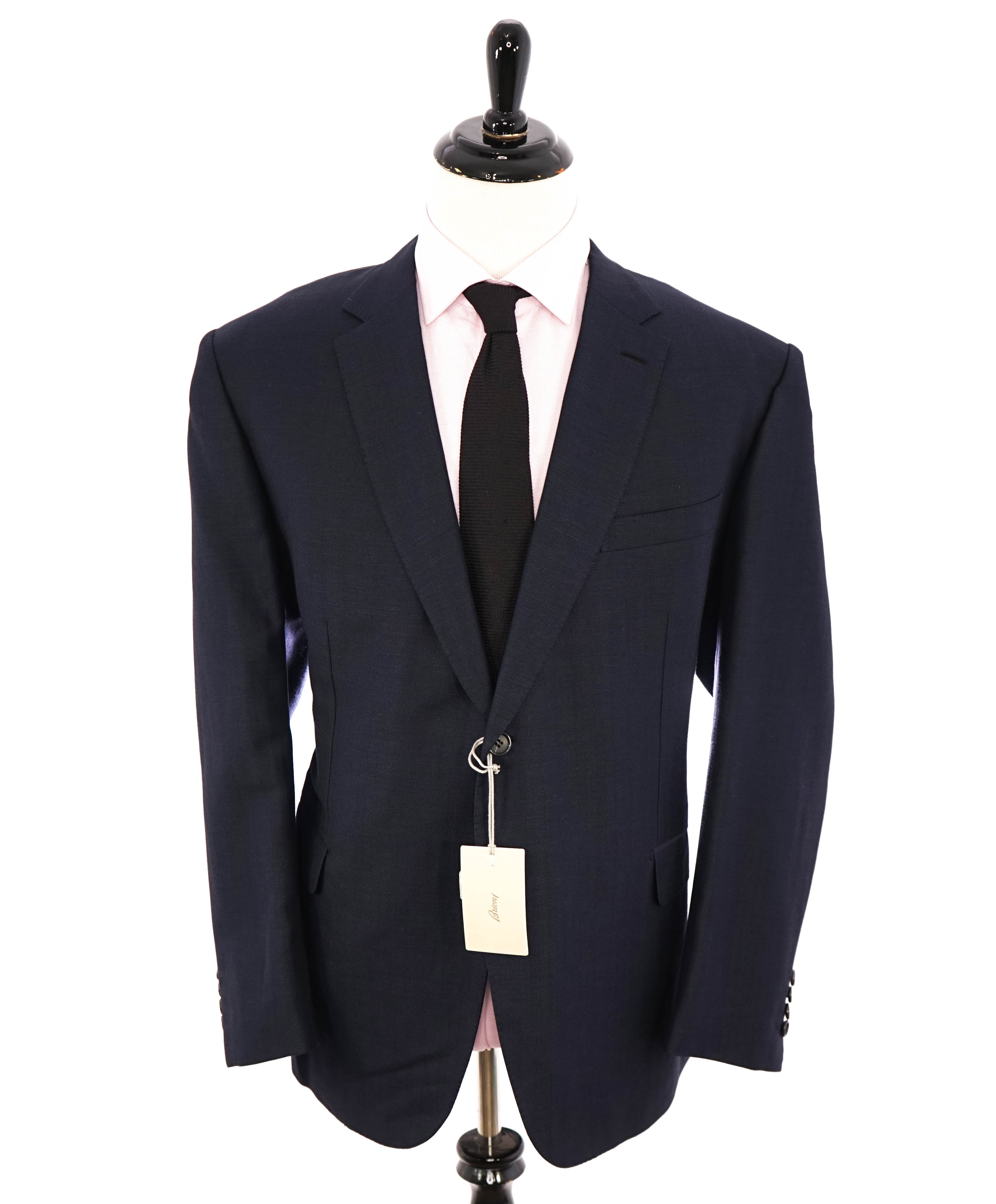 BRIONI - "BRUNICO" Blue Herringbone Wool/Silk/Linen Blazer Made In Italy - 50R