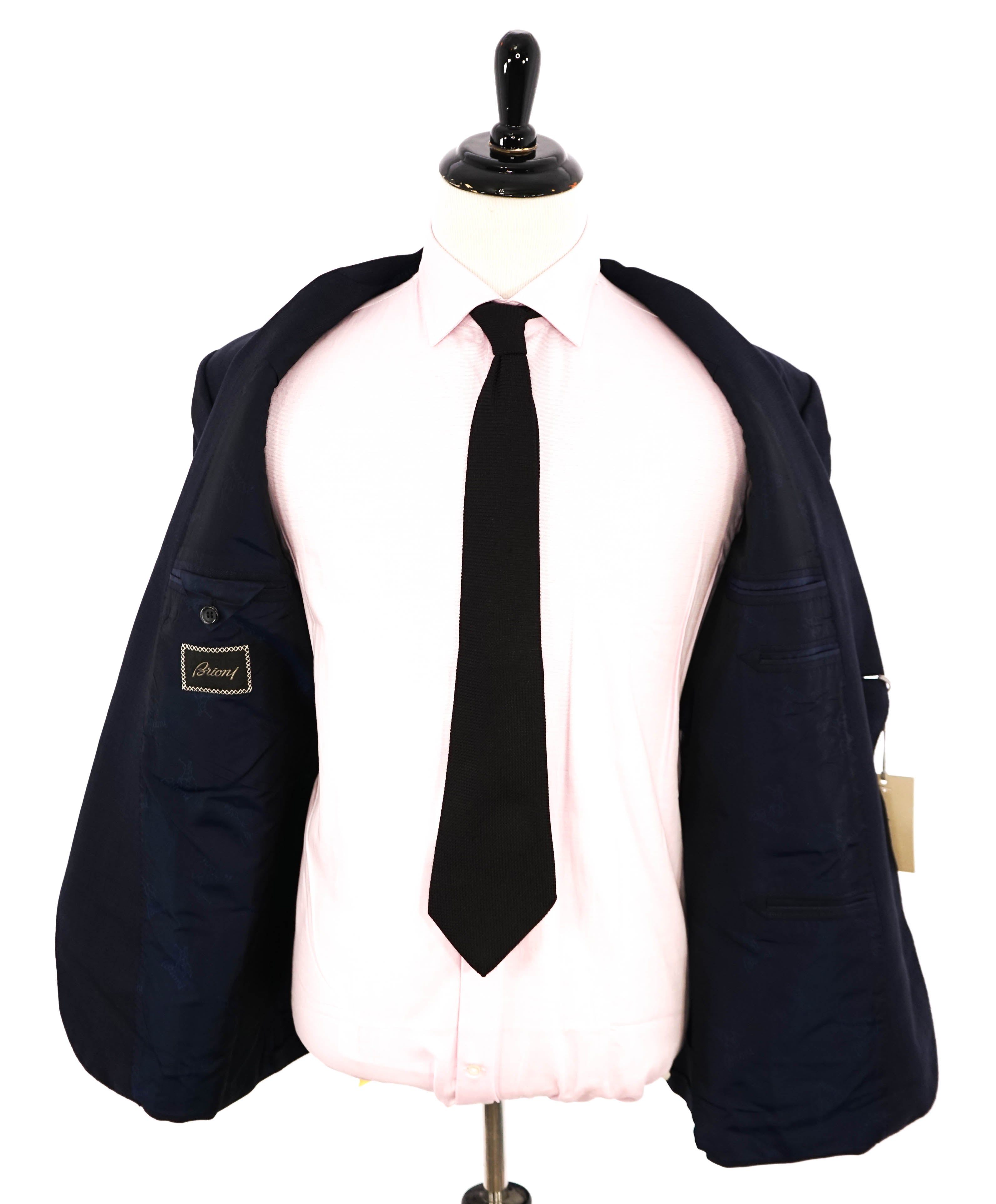 BRIONI - "BRUNICO" Blue Herringbone Wool/Silk/Linen Blazer Made In Italy - 50R