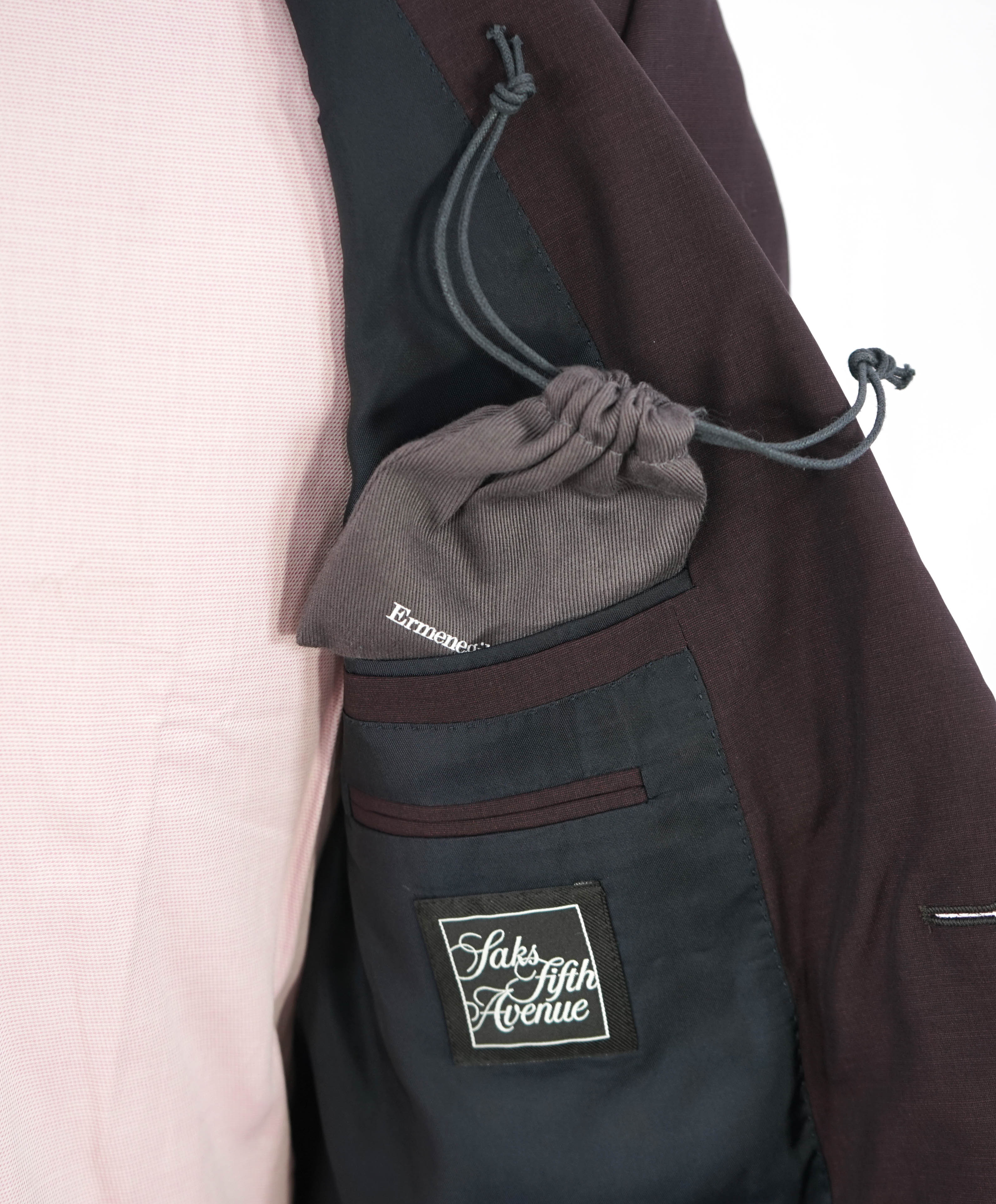 ERMENEGILDO ZEGNA -“LEGGERISSIMO" Premium SILK BURGUNDY Red Suit - 40R