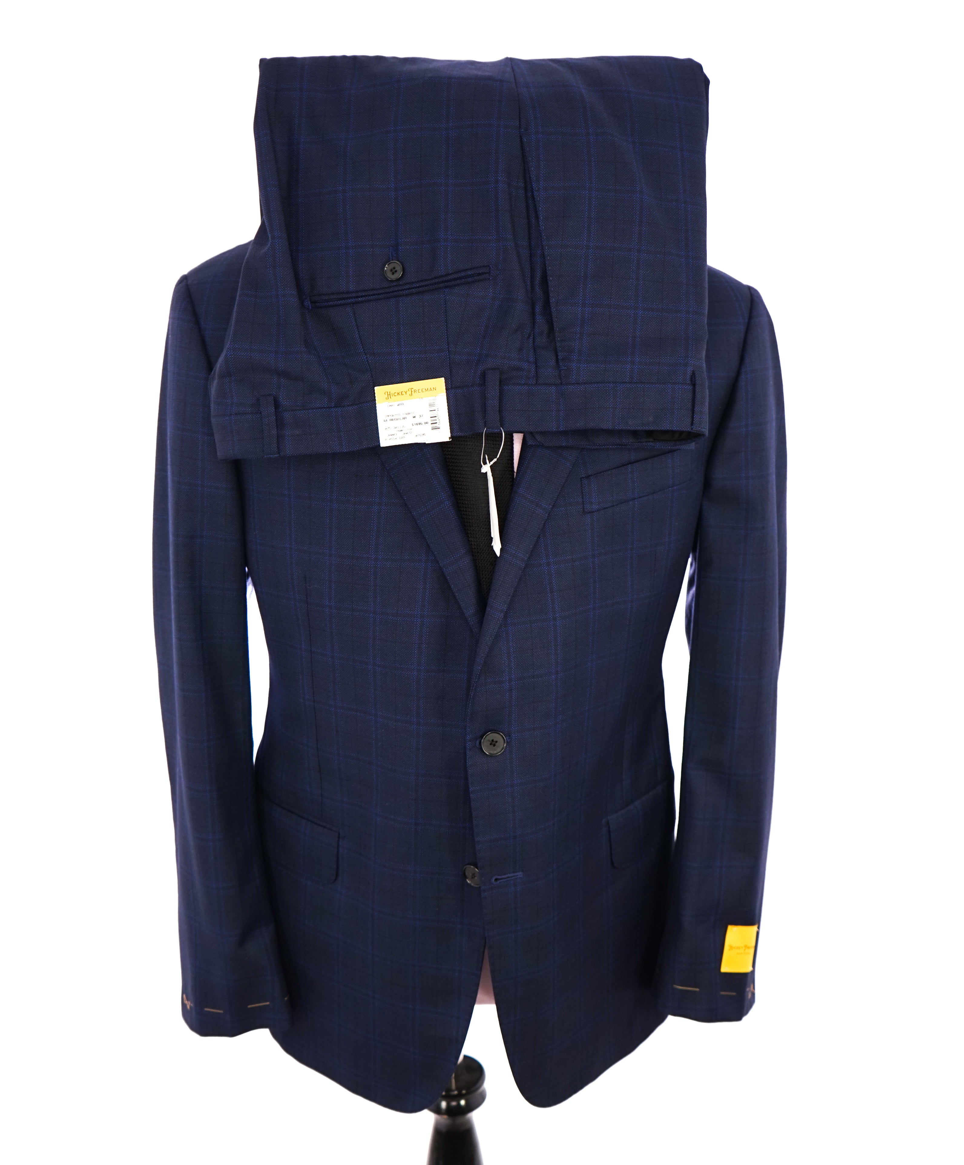 HICKEY FREEMAN - LORO PIANA Royal Weave Tasmanian Super 150's Blue Suit - 44R