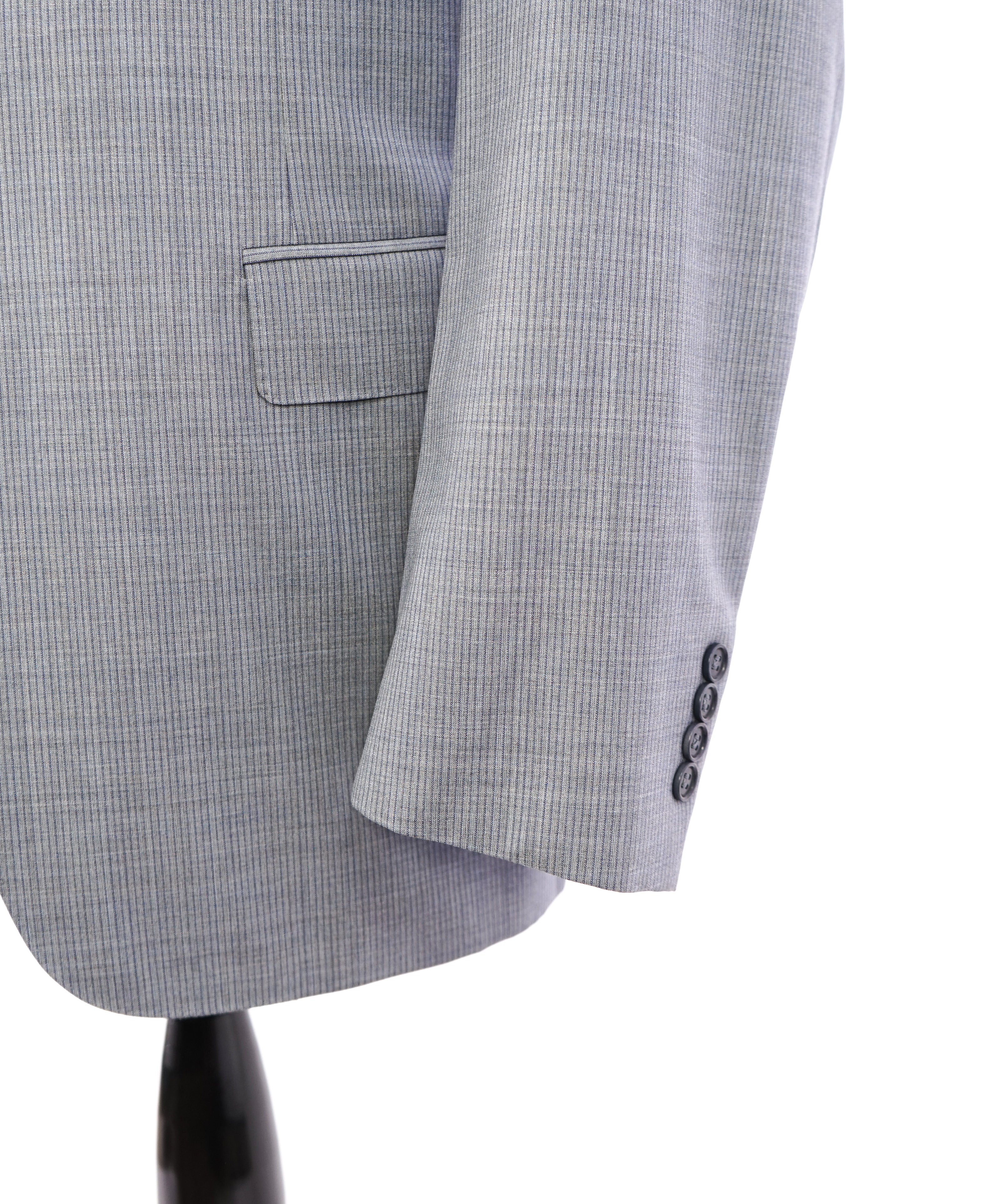 CANALI - Exclusive For SFA PASTEL BLUE Tonal Stripe Suit - 48L