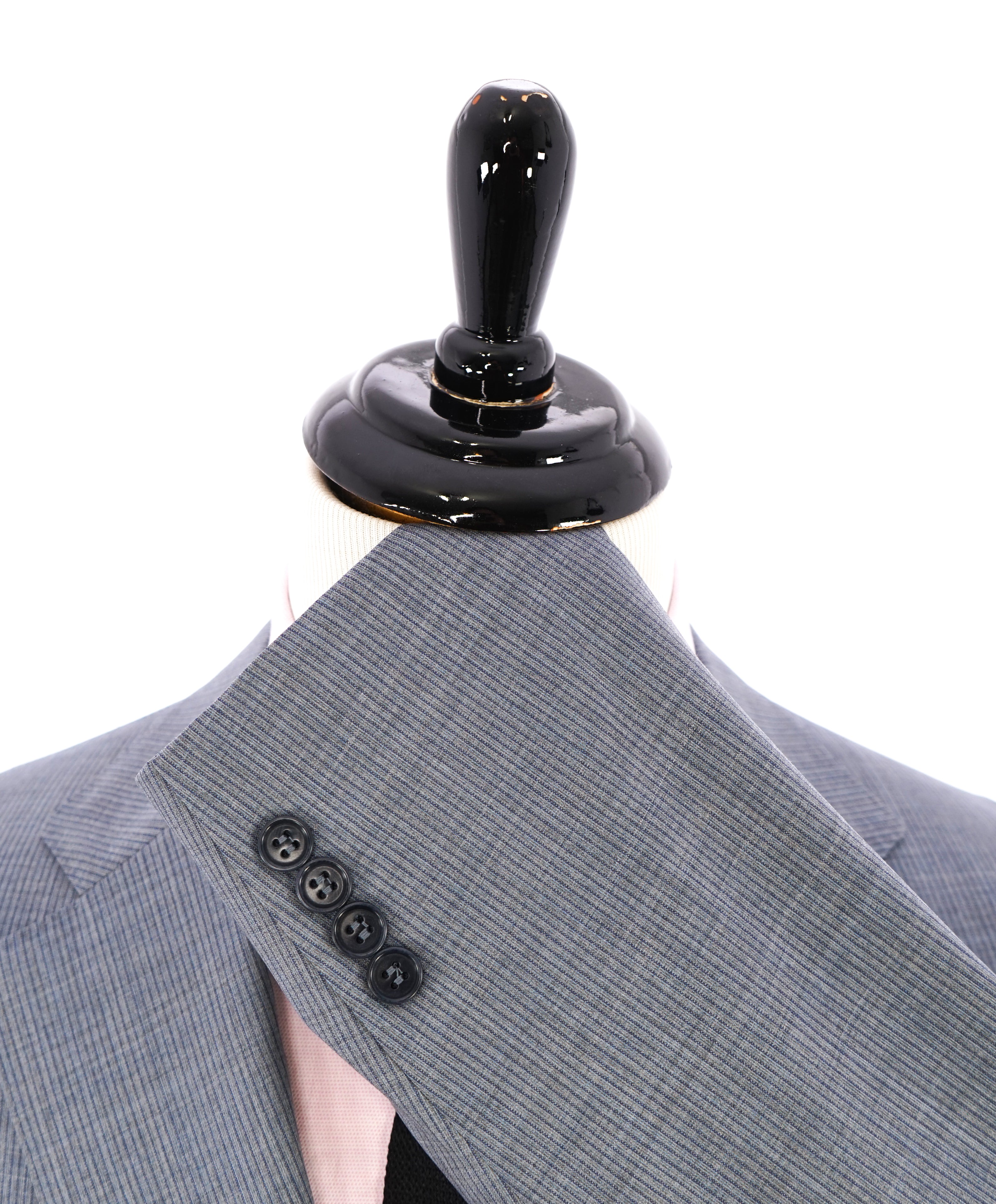 CANALI - Exclusive For SFA PASTEL BLUE Tonal Stripe Suit - 48L