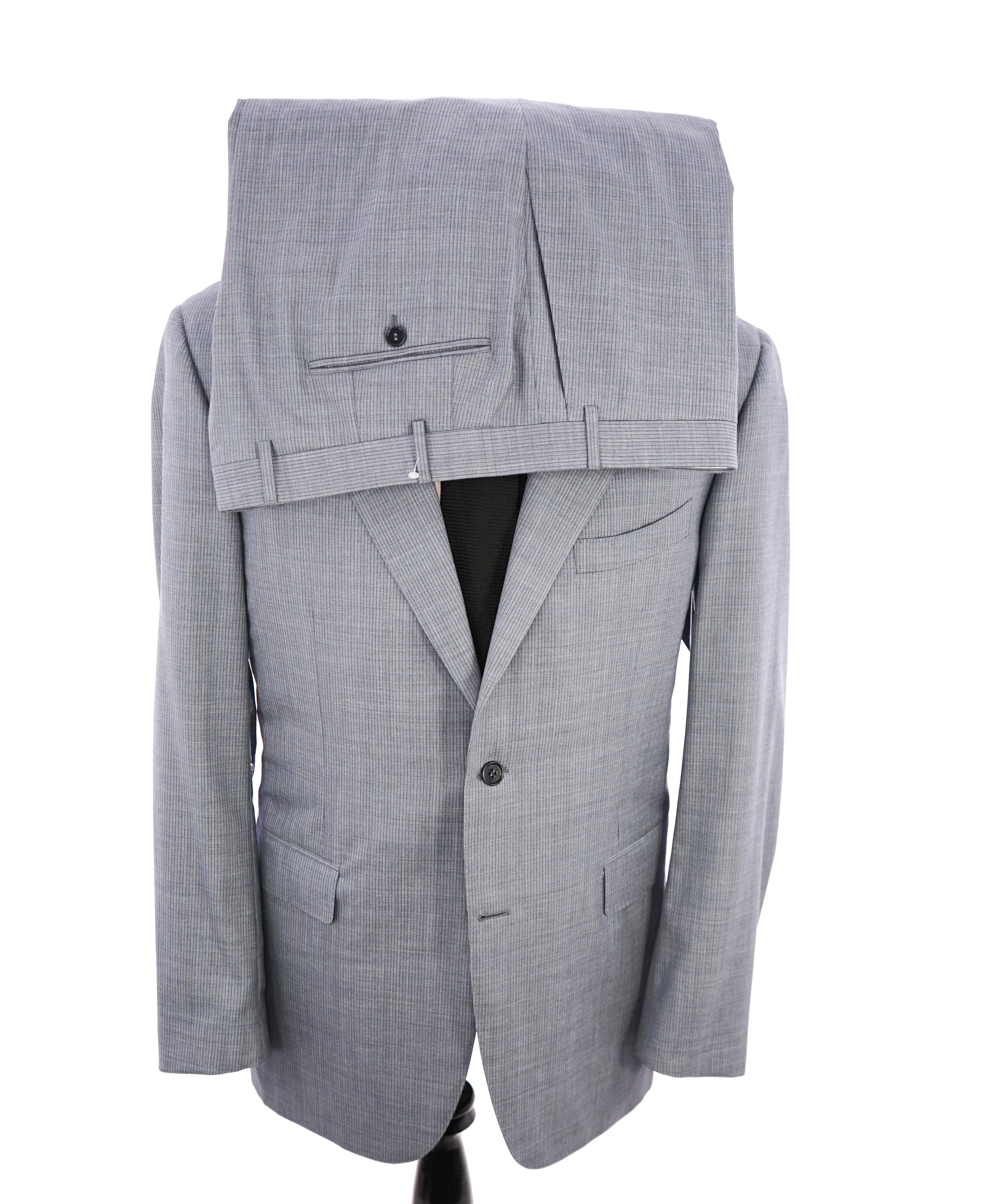 CANALI - Exclusive For SFA PASTEL BLUE Tonal Stripe Suit - 48L