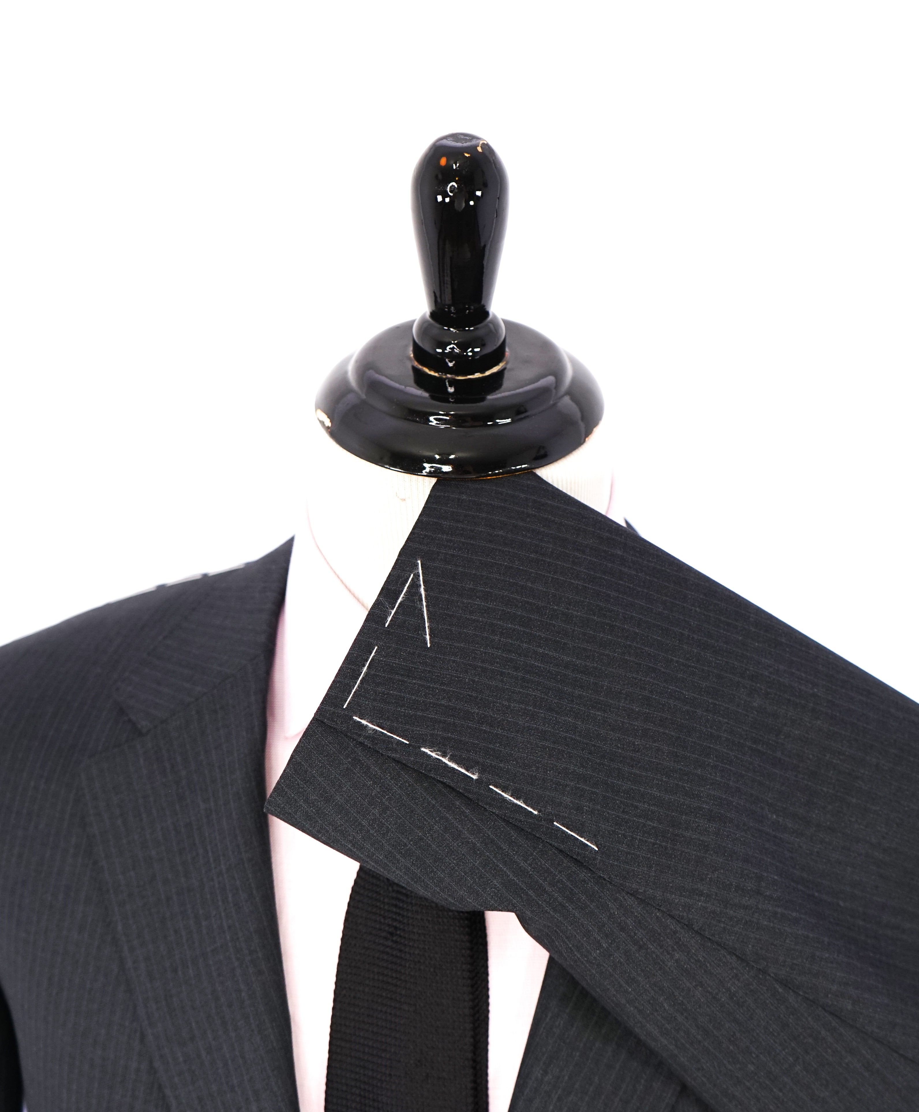 *CANALI EXCLUSIVE* - PREMIUM Collection Super 150's Narrow Stripe Gray Suit - 50R