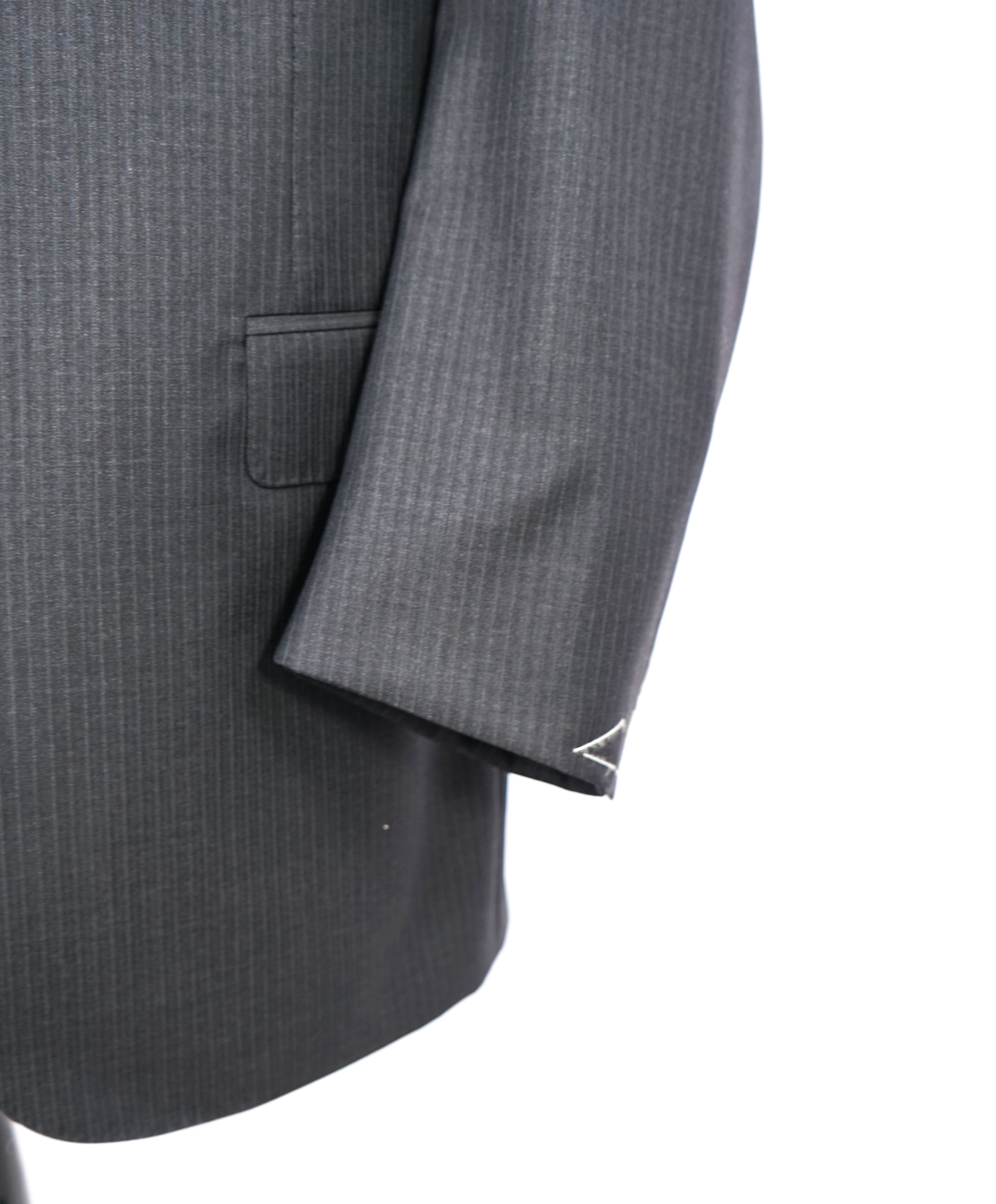 *CANALI EXCLUSIVE* - PREMIUM Collection Super 150's Narrow Stripe Gray Suit - 50R