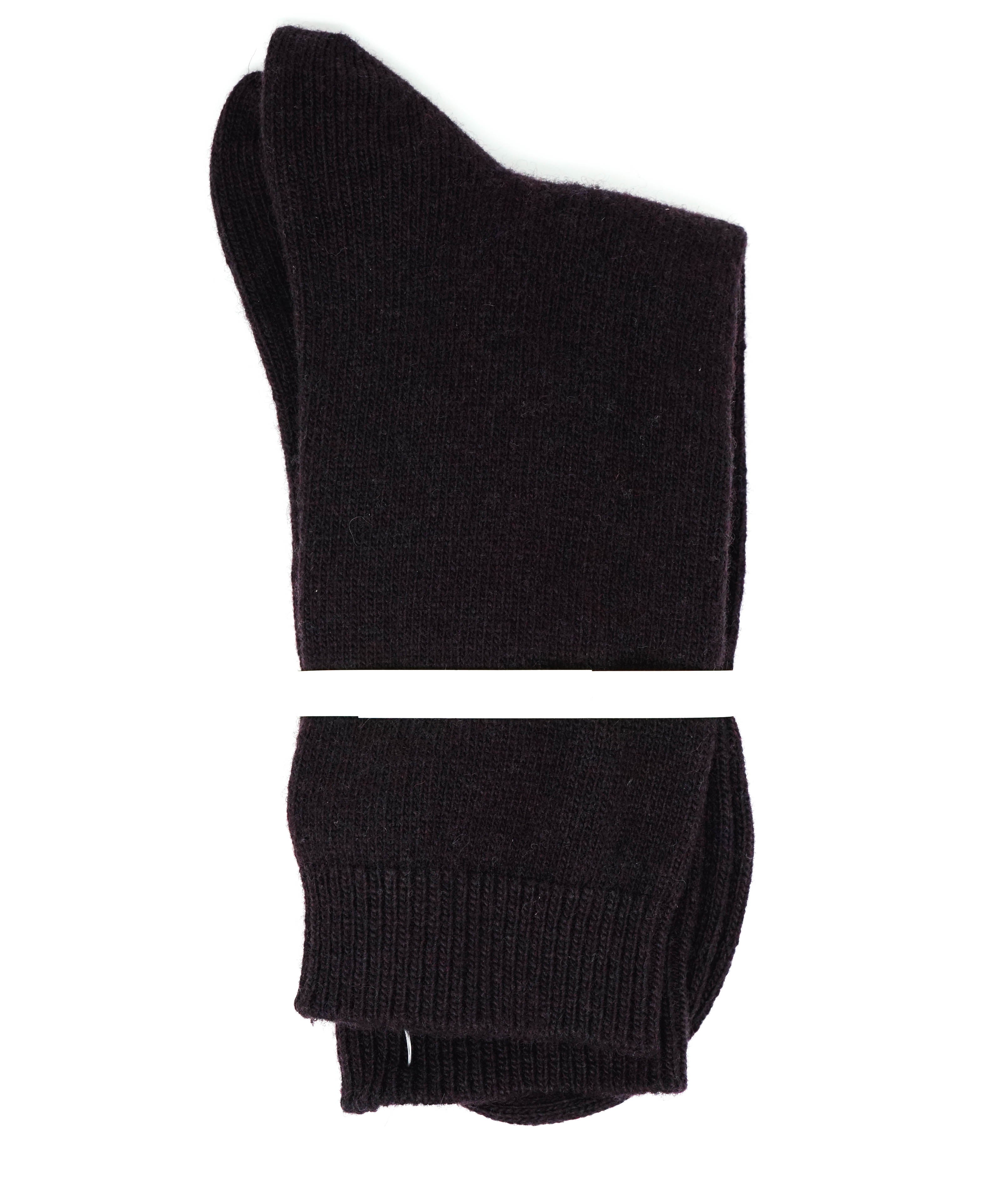 FALKE - Deep Purple COZY "PURE WOOL" MADE IN ITALY Dress Socks - N/A