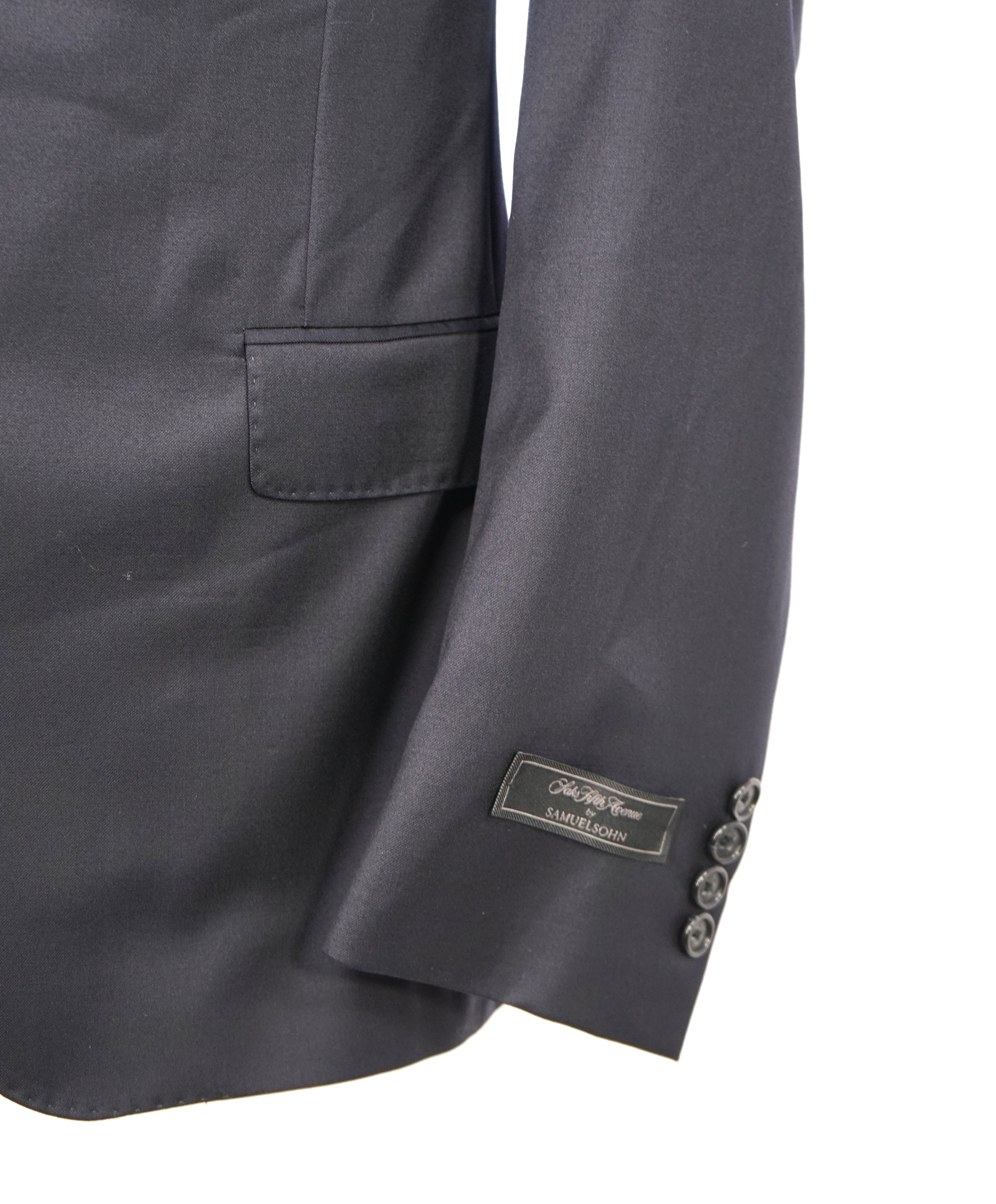 SAMUELSOHN - For SFA Super 120’s "REDA Fabric" Solid Navy Suit - 40R