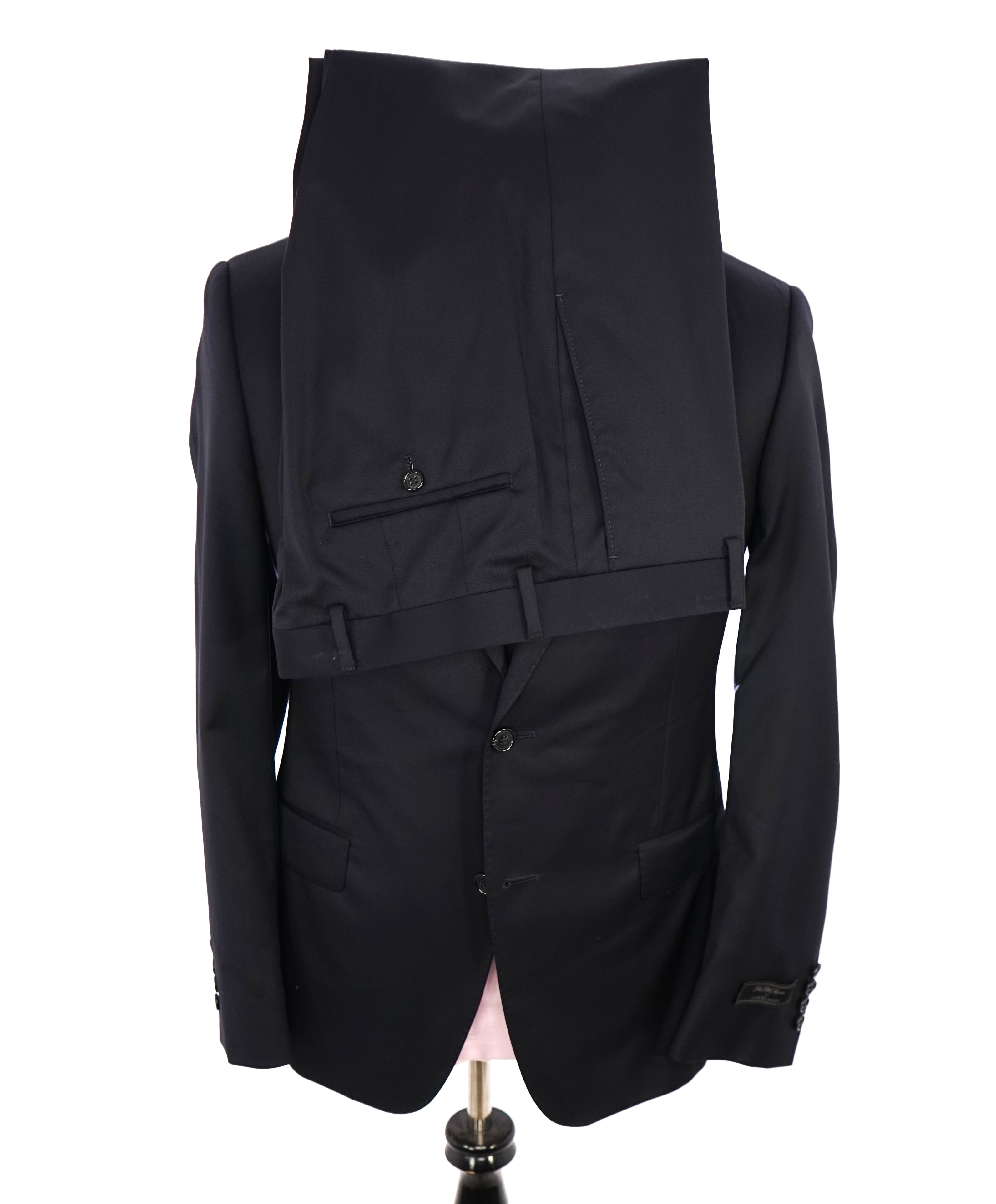 SAMUELSOHN - For SFA Super 120’s "REDA Fabric" Solid Navy Suit - 40R