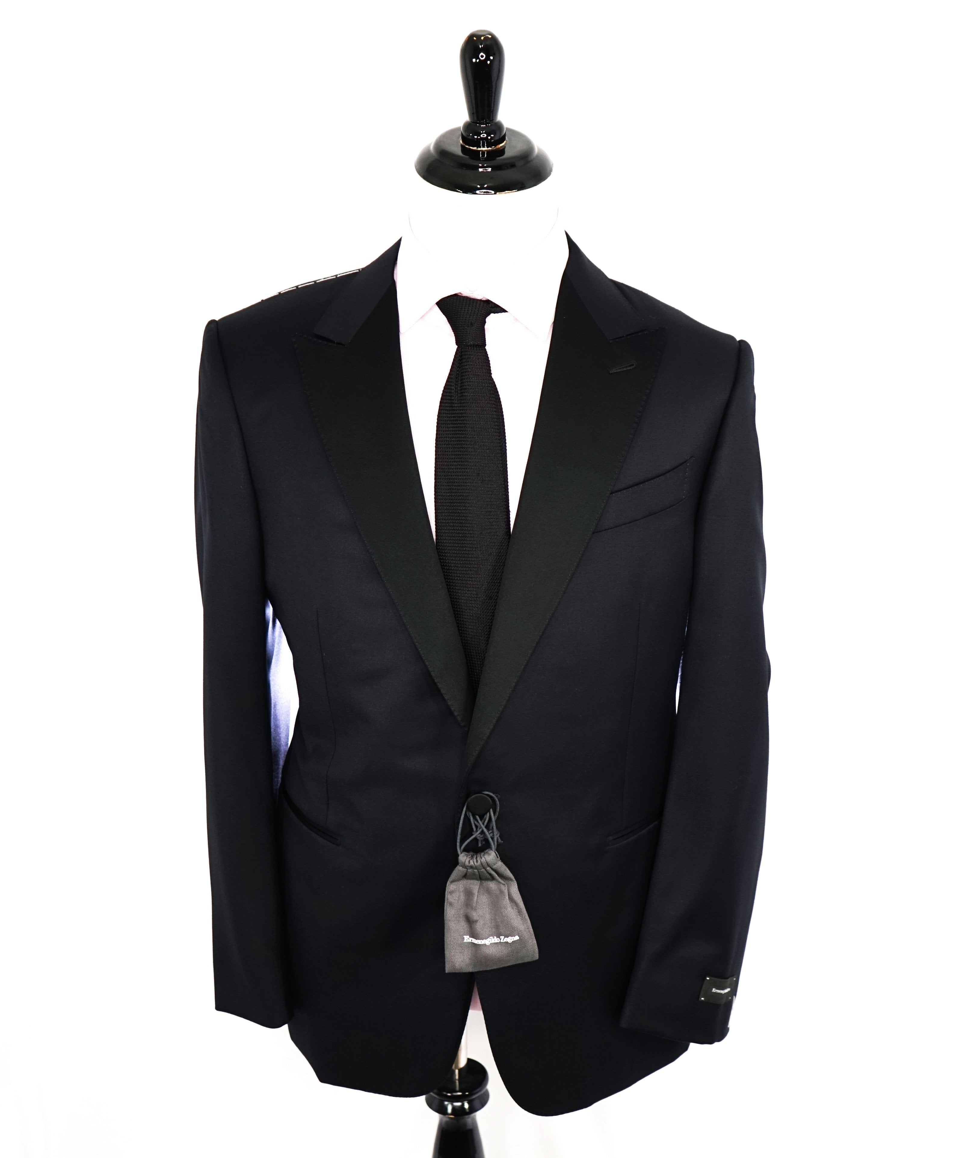 $3,995 ERMENEGILDO ZEGNA -"MICRONSPHERE MILA" PEAK LAPEL Tuxedo - 42R