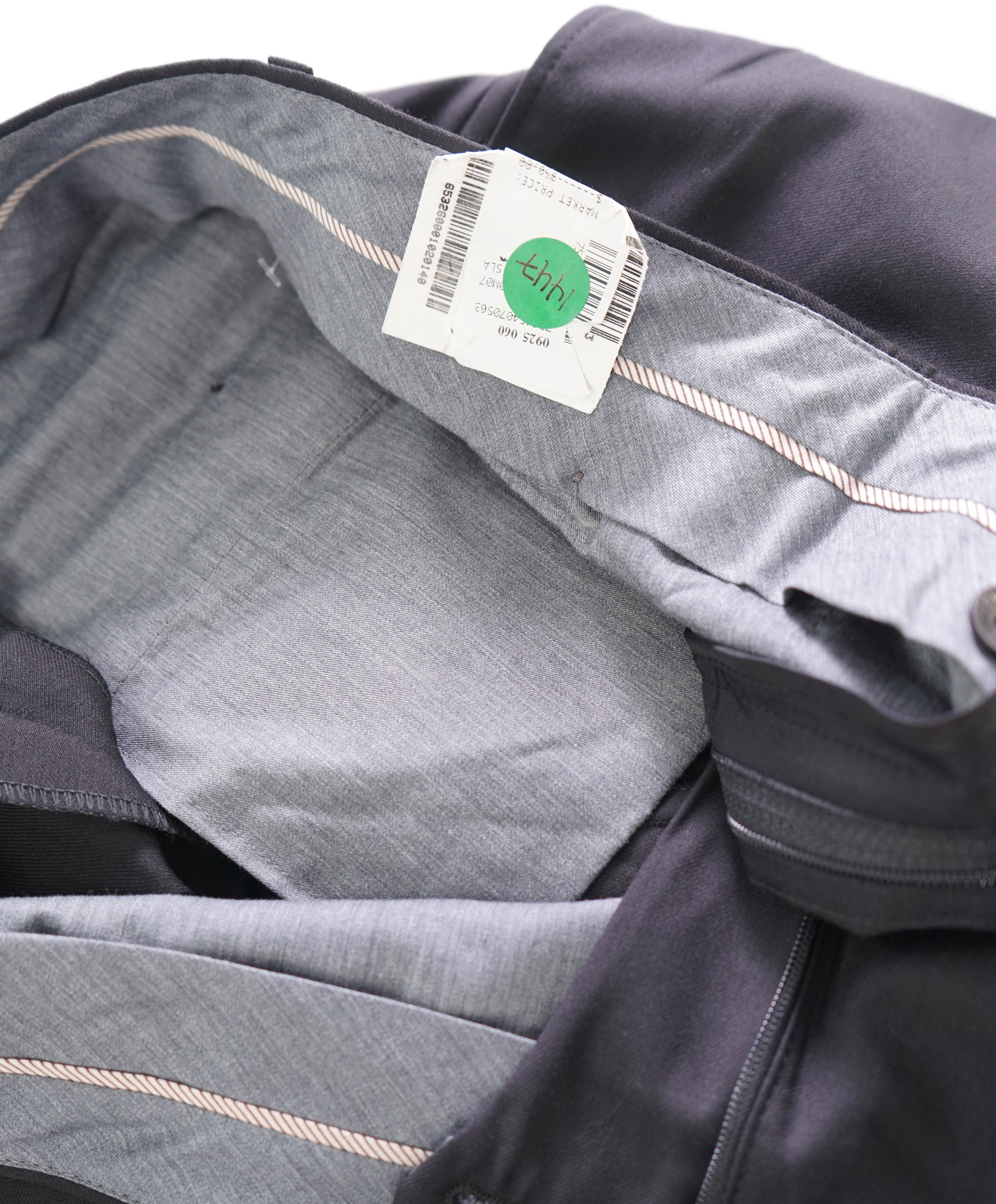 HICKEY FREEMAN - Black *CLOSET STAPLE* Wool Flat Front Dress Pants - 40W