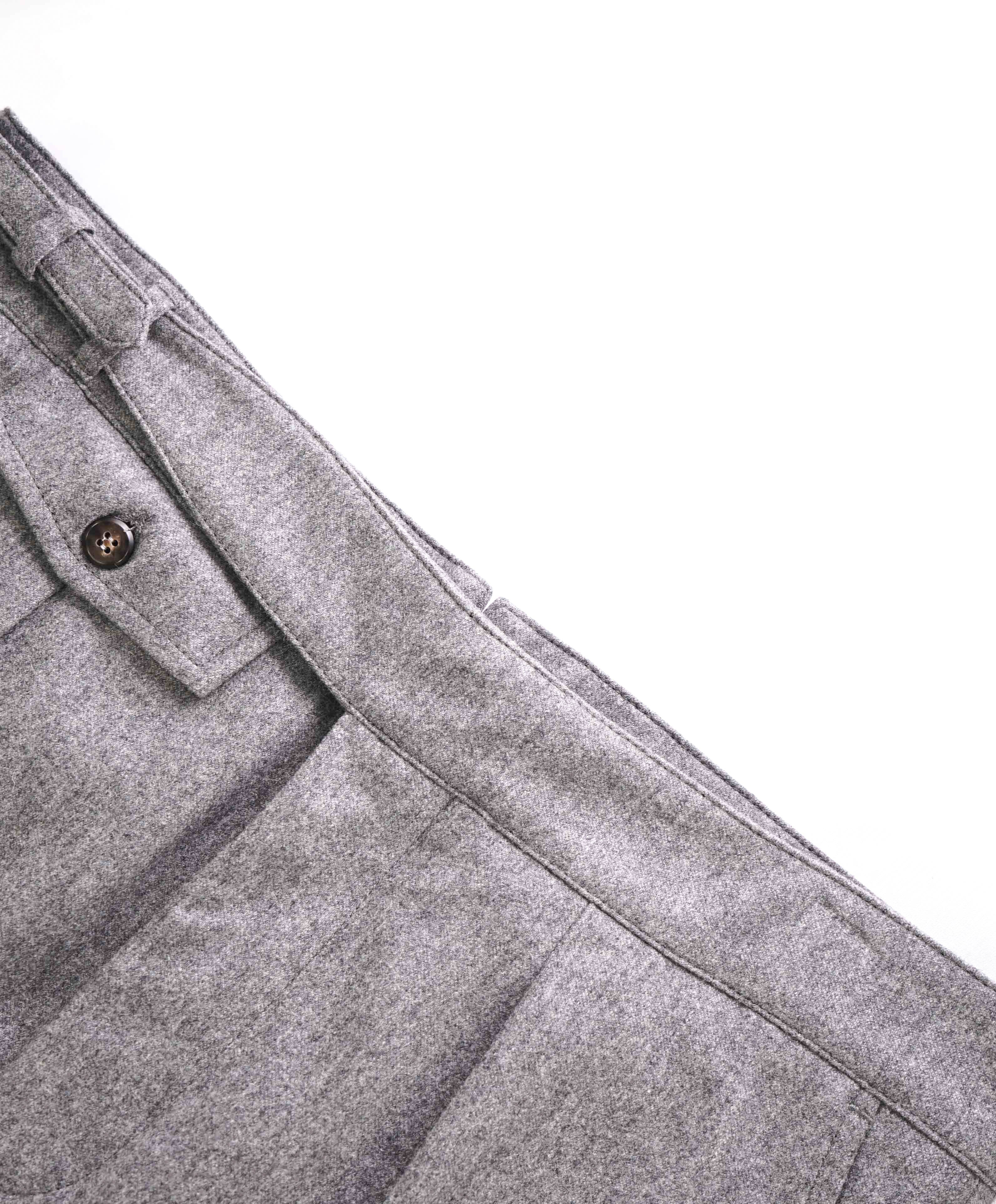 $695 ELEVENTY - *SIDE TAB* CASHMERE/WOOL Belted Neapolitan Dress Pant- 33W