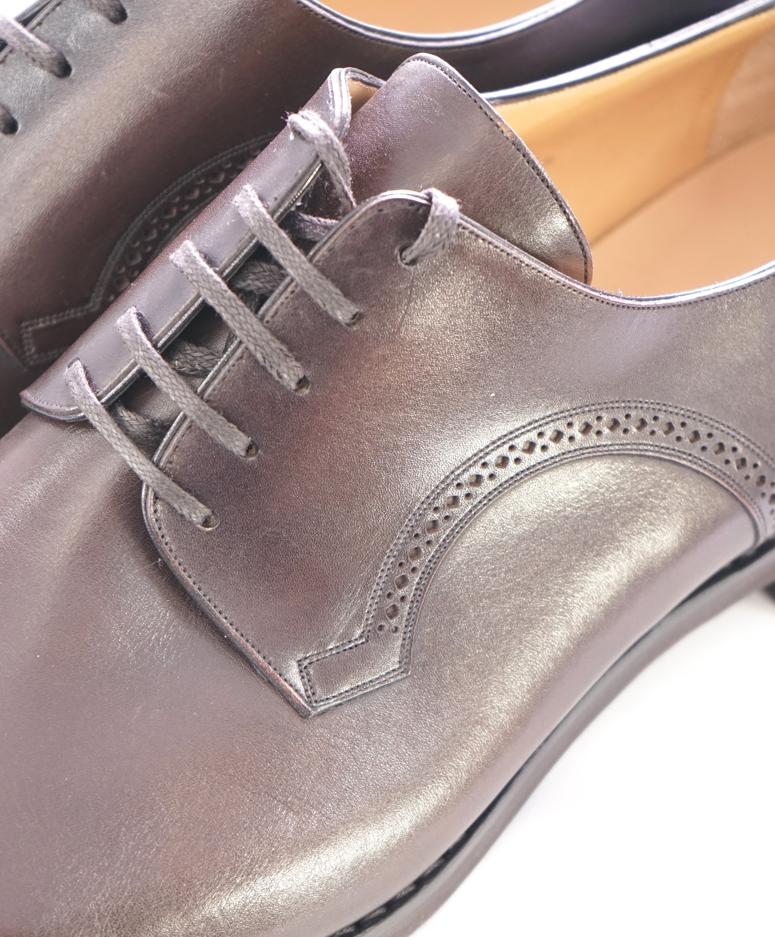 BALLY - “SCRIBE” "Scrivani" Goodyear Welt Brown Hand Made Oxfords  - 11 US