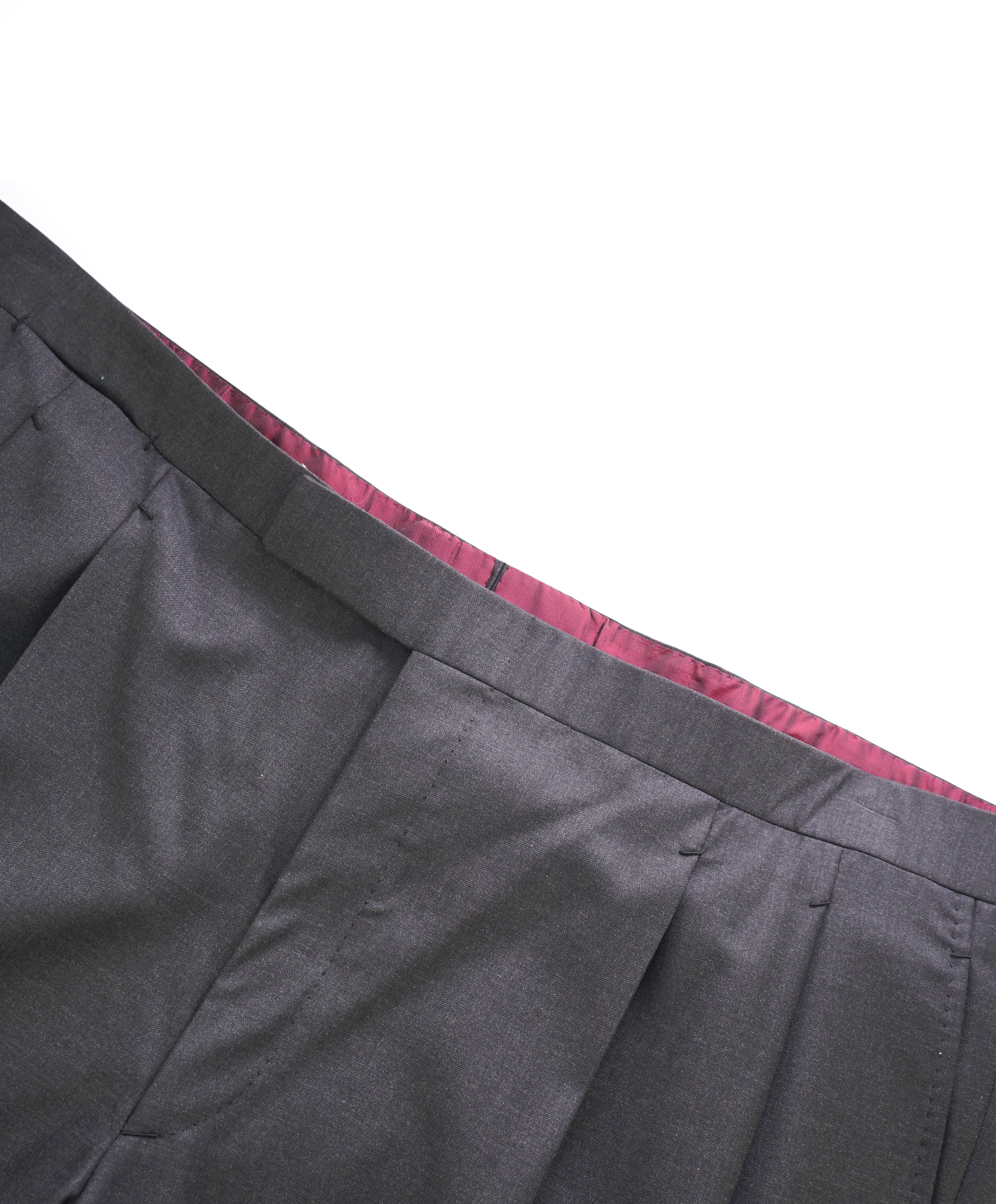 BRIONI - Super 150's SILK LINED "DELTA" Gray Dress Pants - 42W