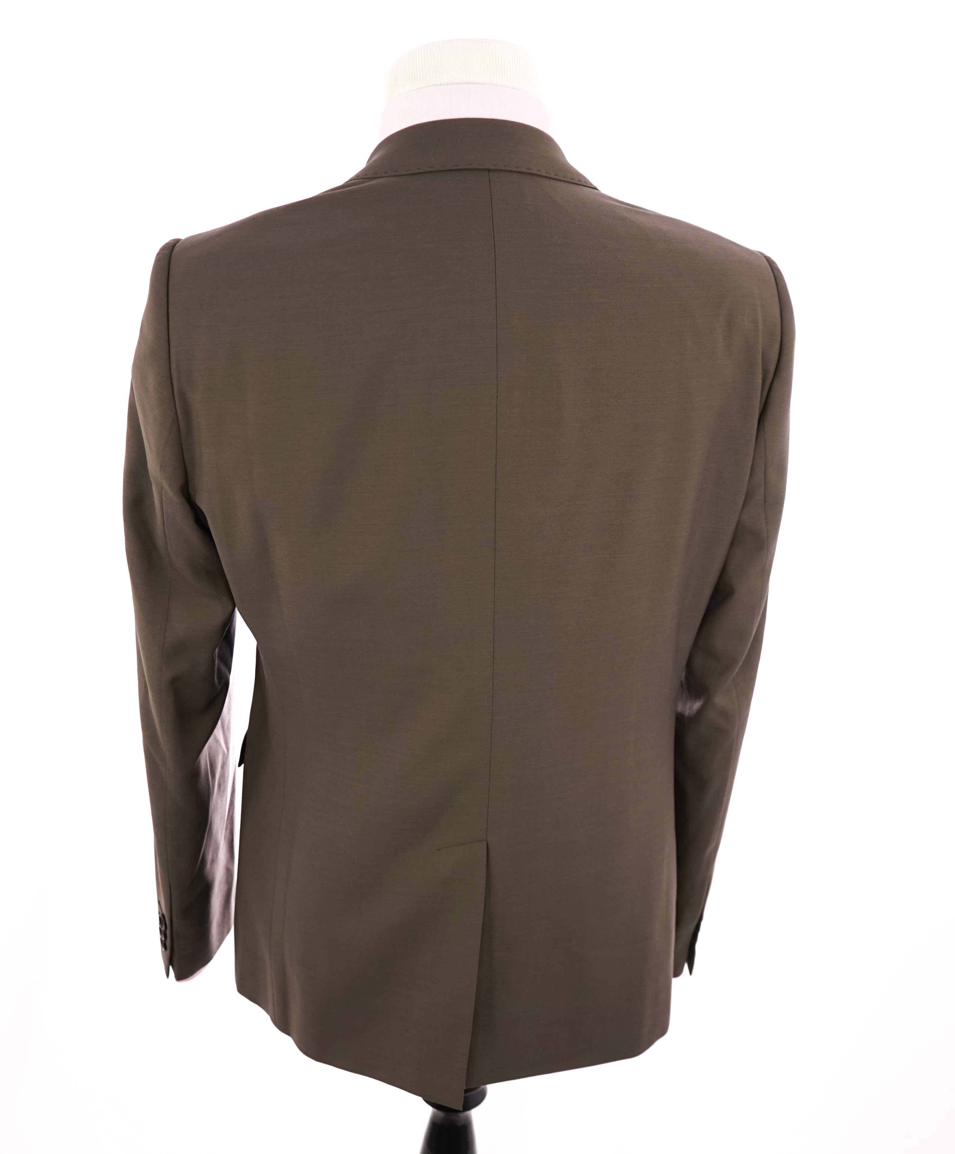 ARMANI COLLEZIONI - Peak Lapel 1-Button Taupe Stone Suit "Slim Drop 8"- 44R