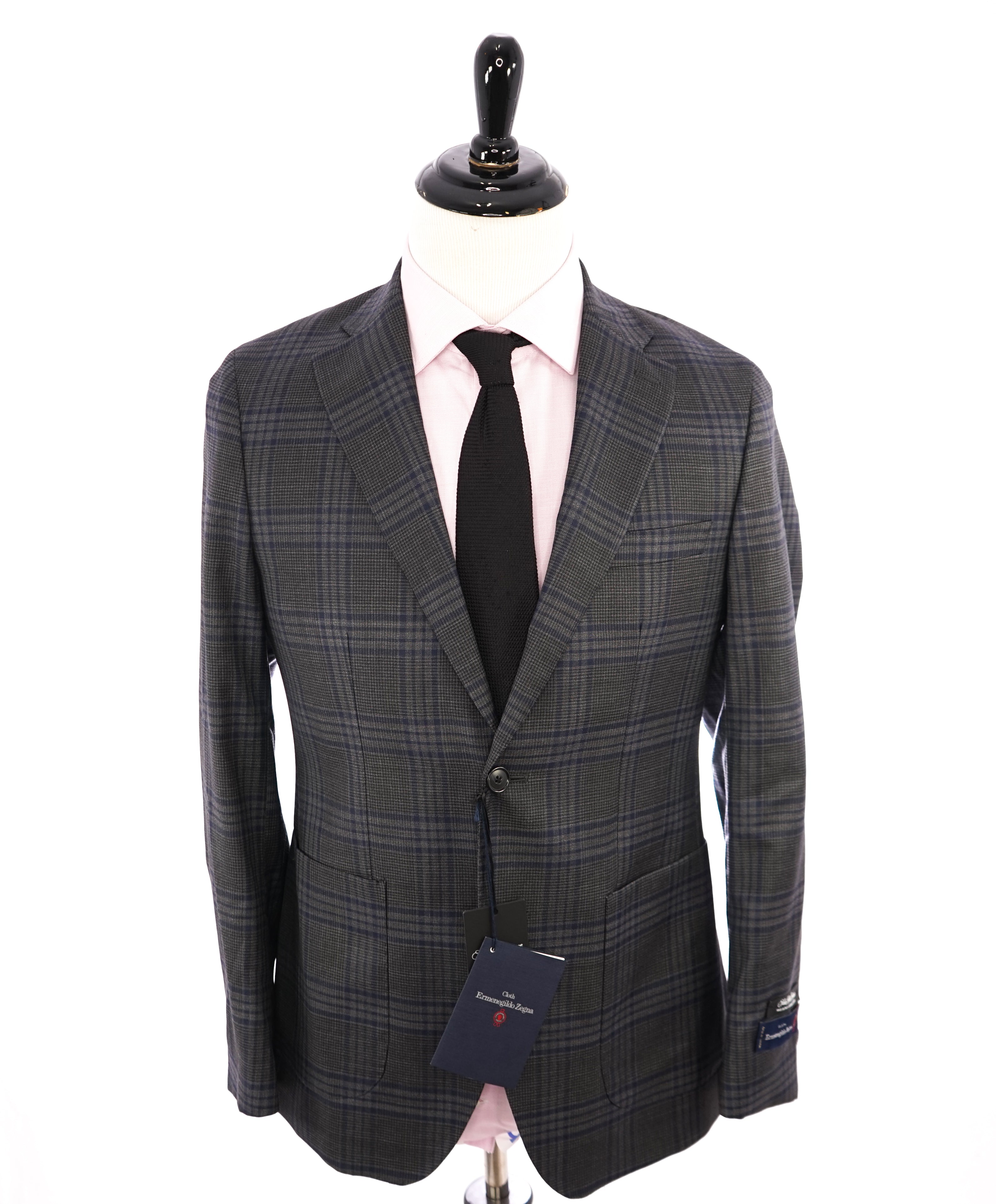 ERMENEGILDO ZEGNA - By SAKS FIFTH AVENUE Patch Pocket Wool/Silk Blazer- 38R