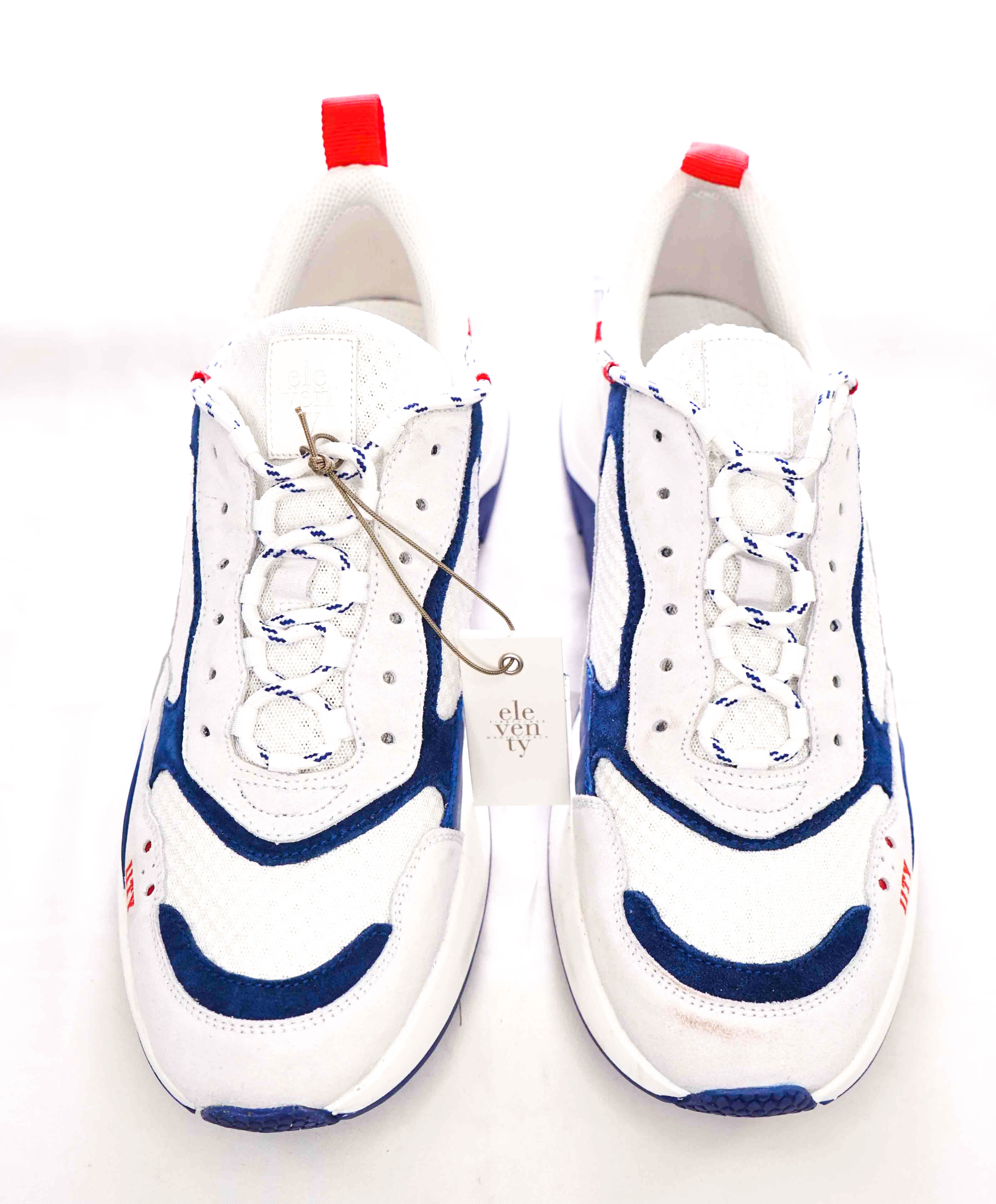 $495 ELEVENTY - 11ty Triple S Mixed Media Unique Sneaker - 10 US (43EU)