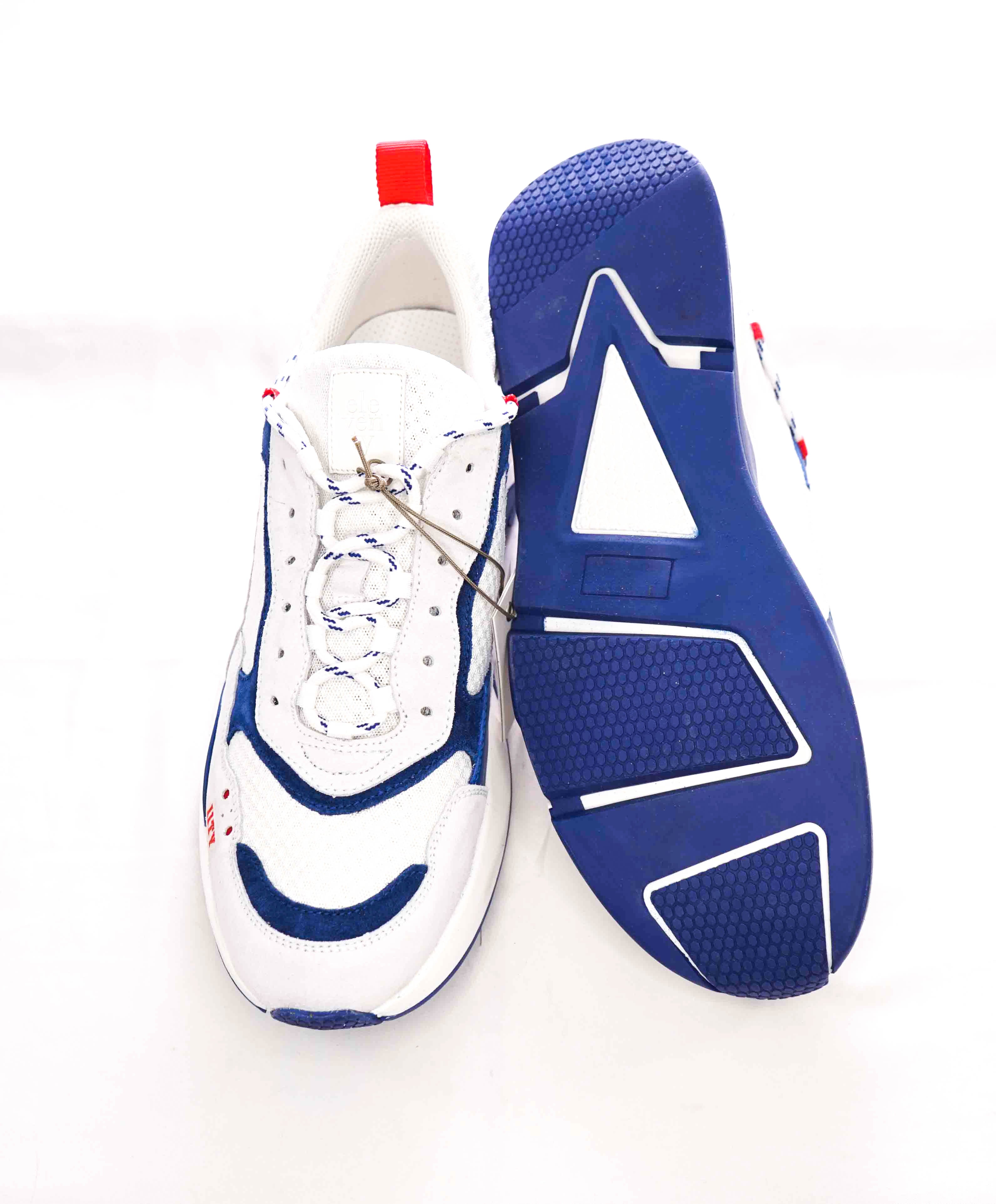 $495 ELEVENTY - 11ty Triple S Mixed Media Unique Sneaker - 10 US (43EU)