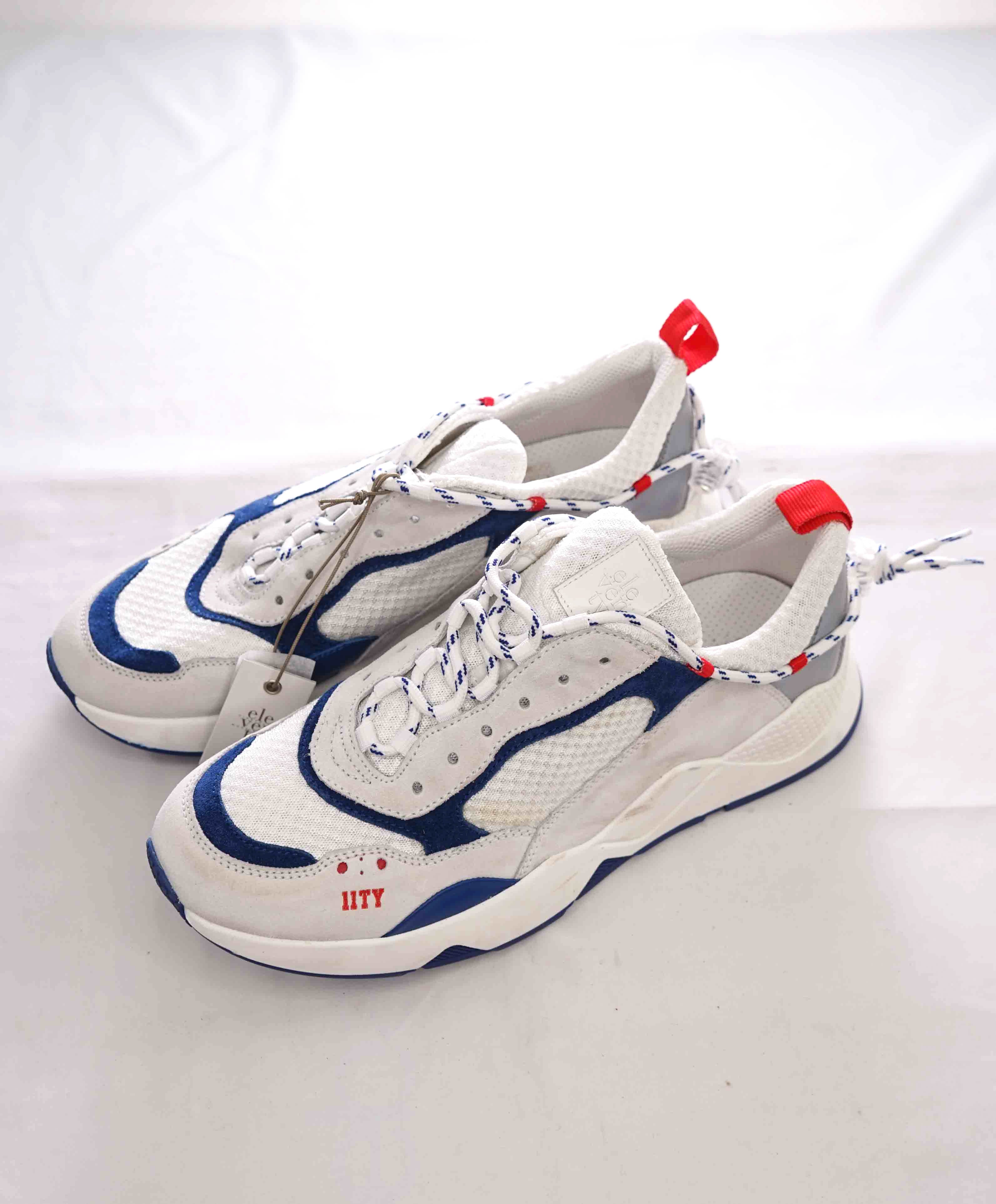 $495 ELEVENTY - 11ty Triple S Mixed Media Unique Sneaker - 8 US (41EU)