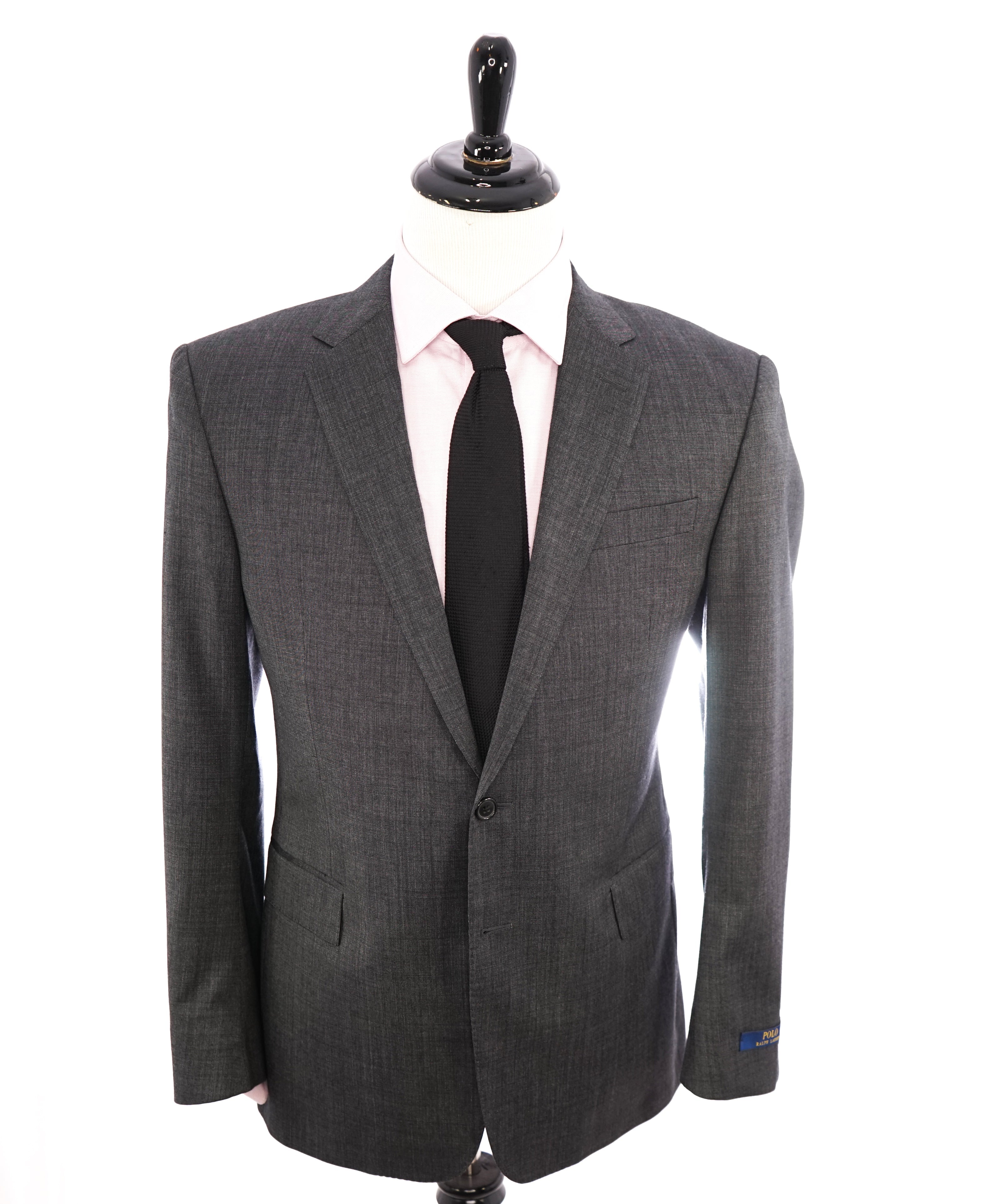 $1,095 RALPH LAUREN BLUE LABEL "POLO" Gray Wool Suit W Side Tabs - 42R 38W