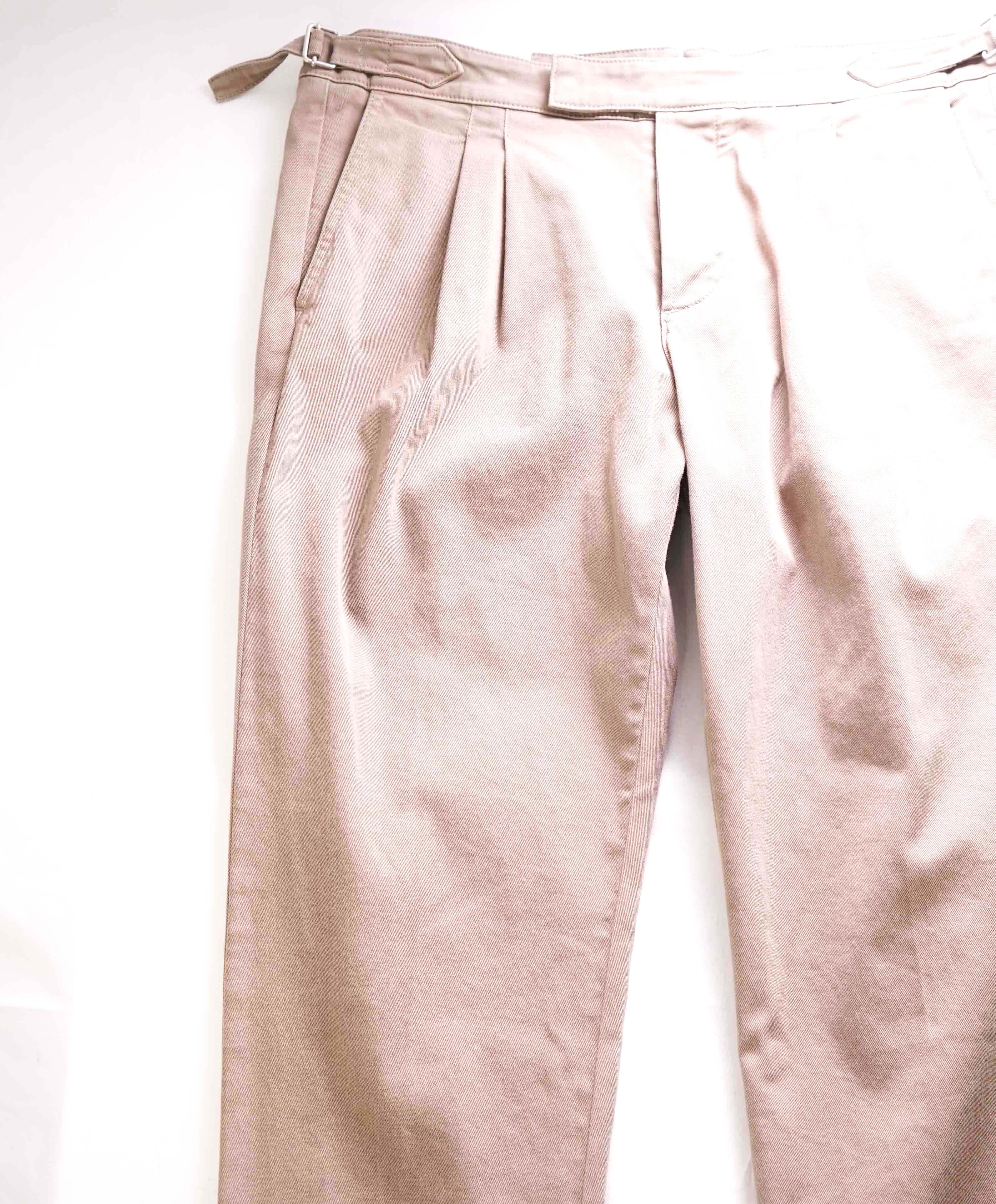 $495 ELEVENTY - *SIDE TABS* Cotton Taupe Slim Casual Pants- 34W