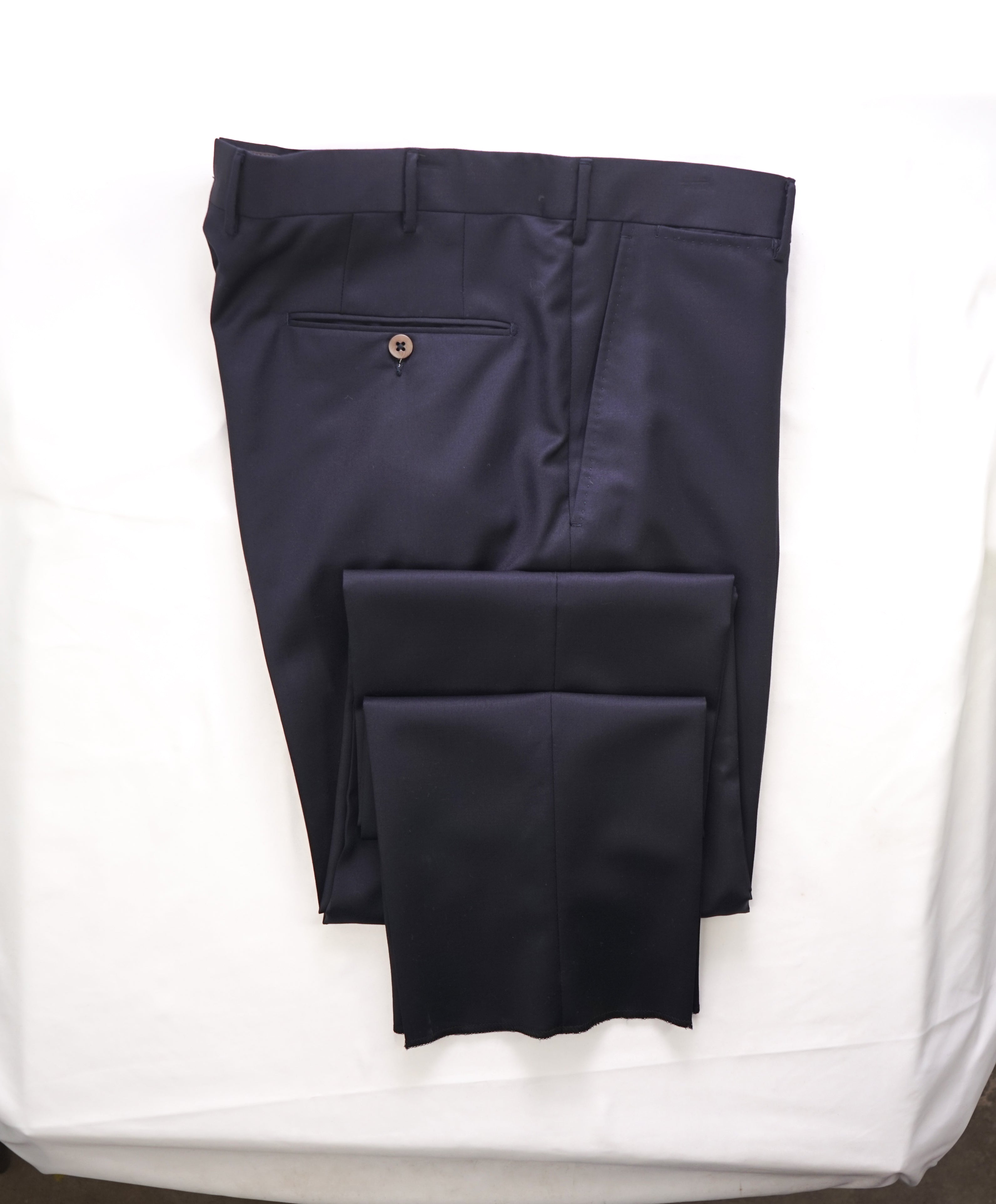 ERMENEGILDO ZEGNA - "MICNVY" Regular Navy Blue Premium Dress Pants - 33W (50EU)