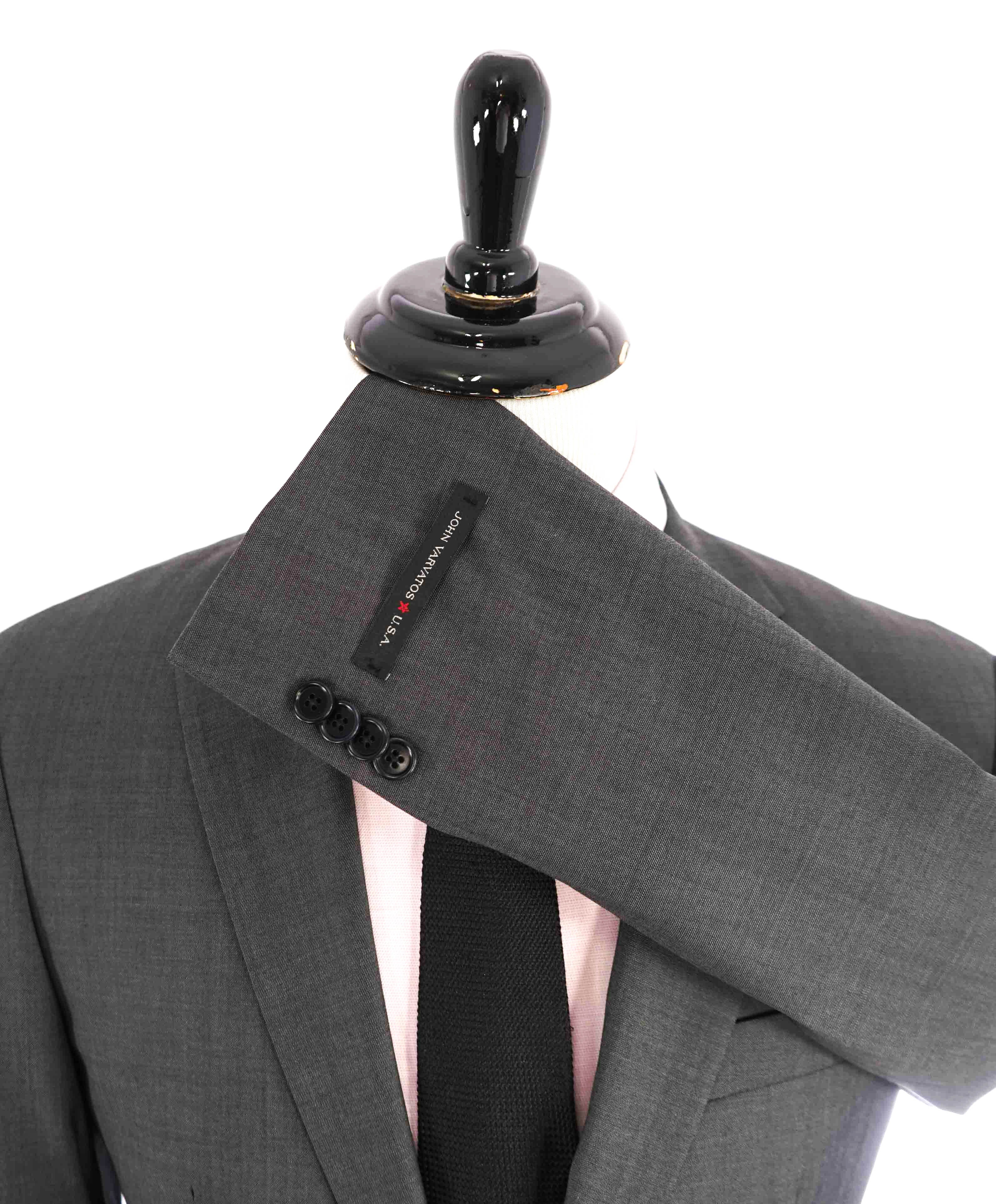 $695 JOHN VARVATOS - *CLOSET STAPLE* Gray Wool Blazer - 40R