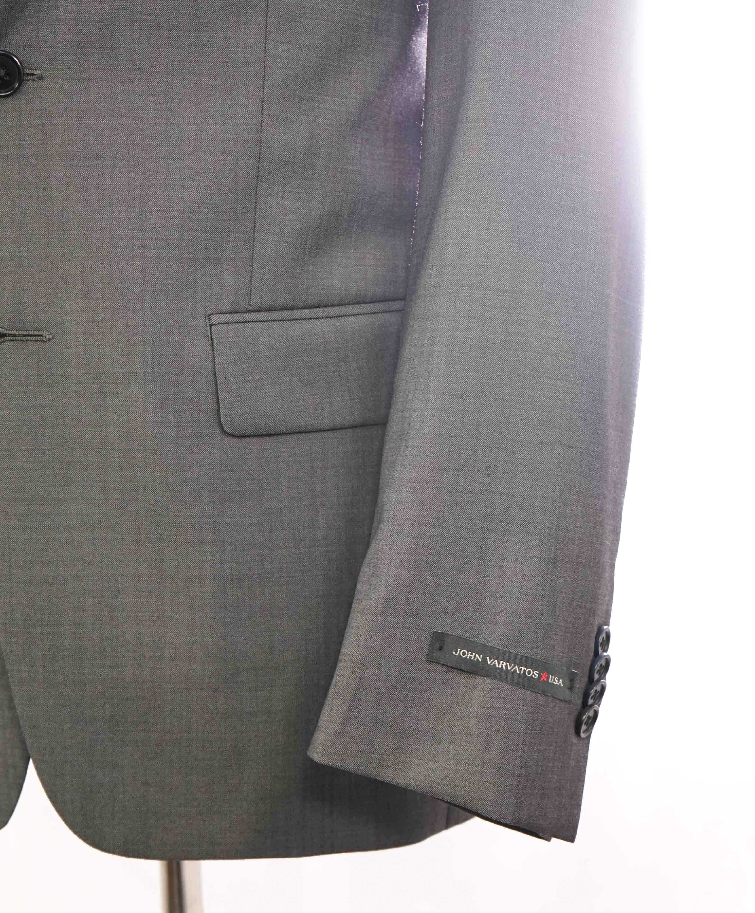 $695 JOHN VARVATOS - *CLOSET STAPLE* Gray Wool Blazer - 40R