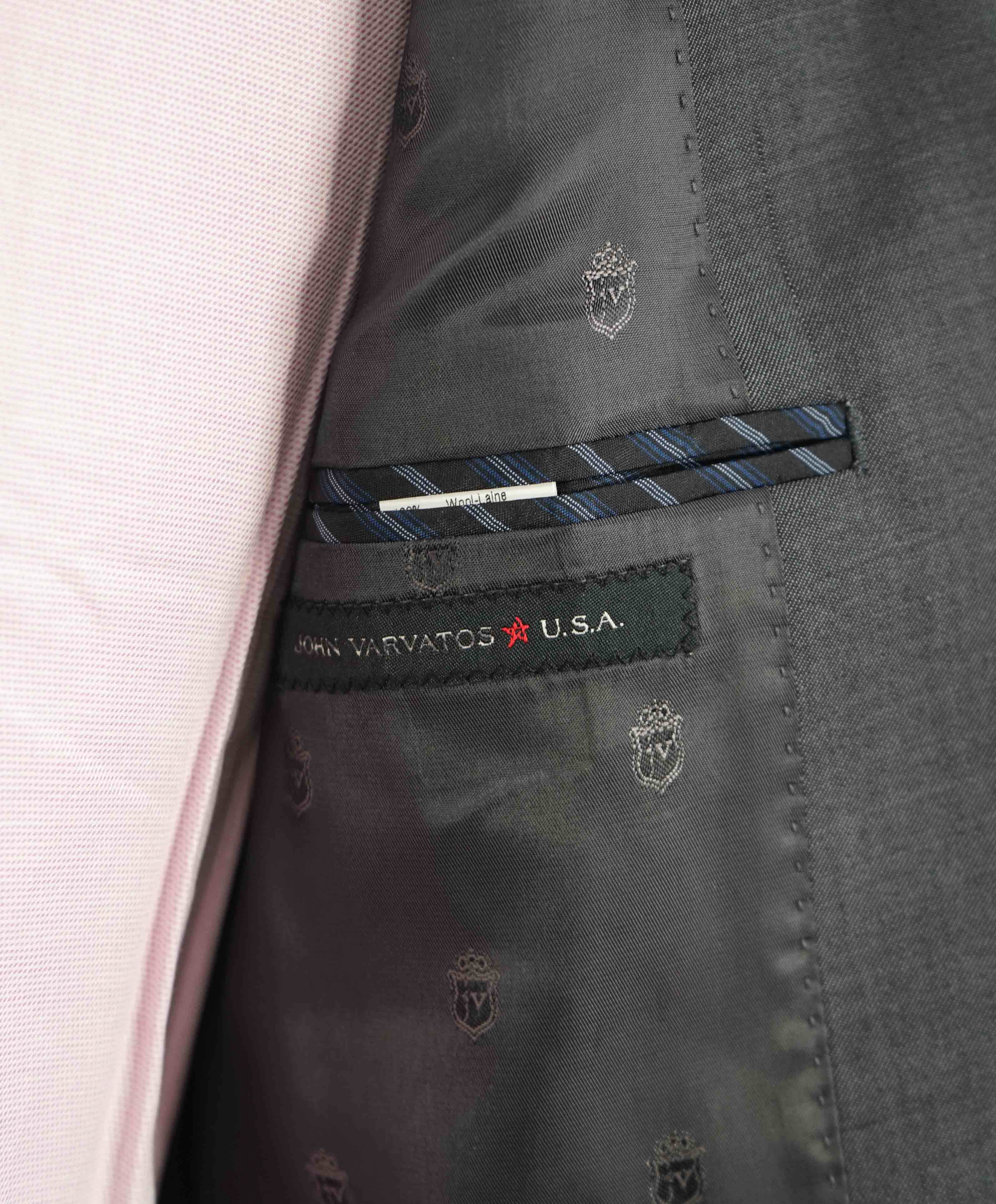 $695 JOHN VARVATOS - *CLOSET STAPLE* Gray Wool Blazer - 40R