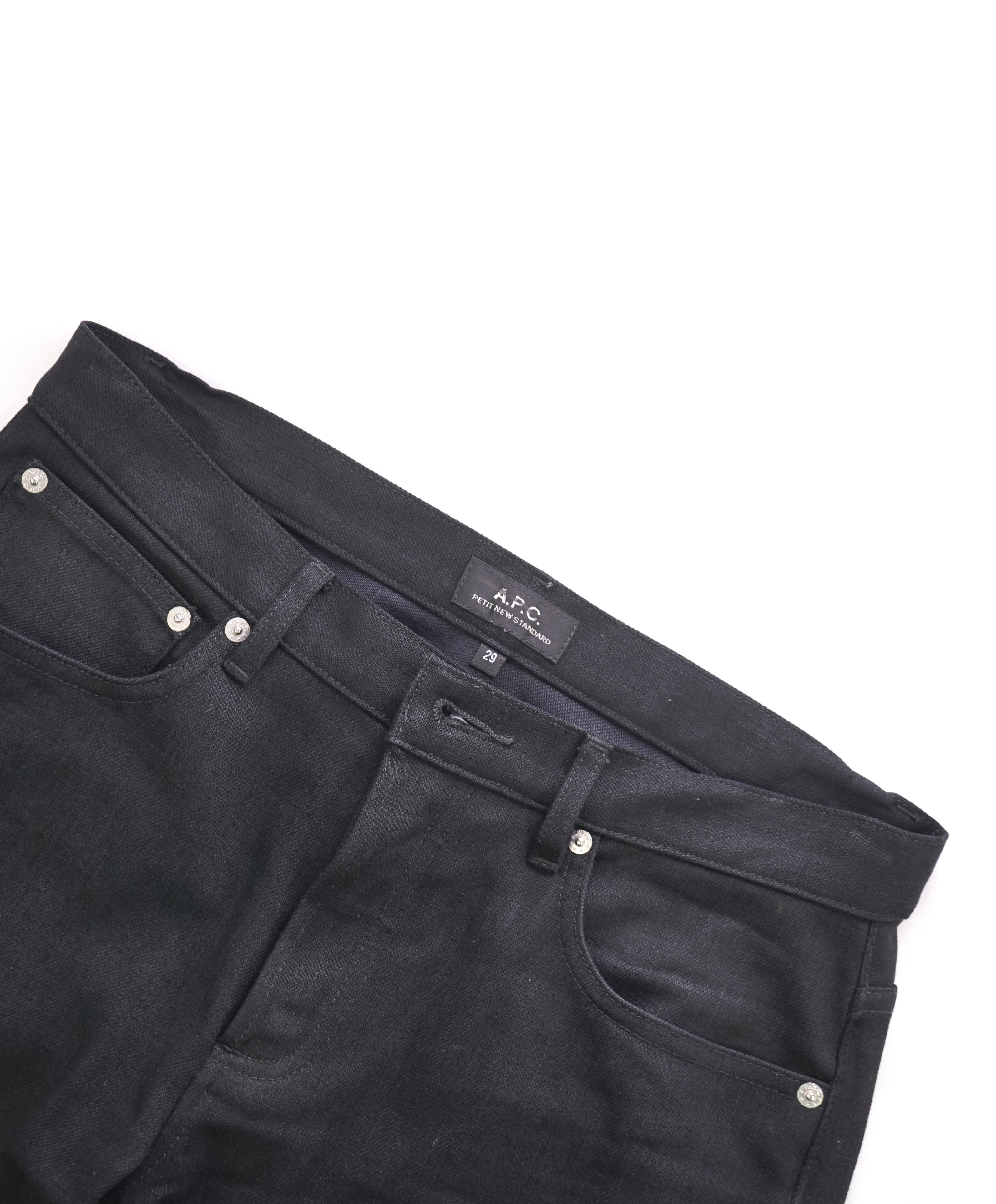A.P.C. - PETIT NEW STANDARD Black Jeans *Missing Button* - 29W