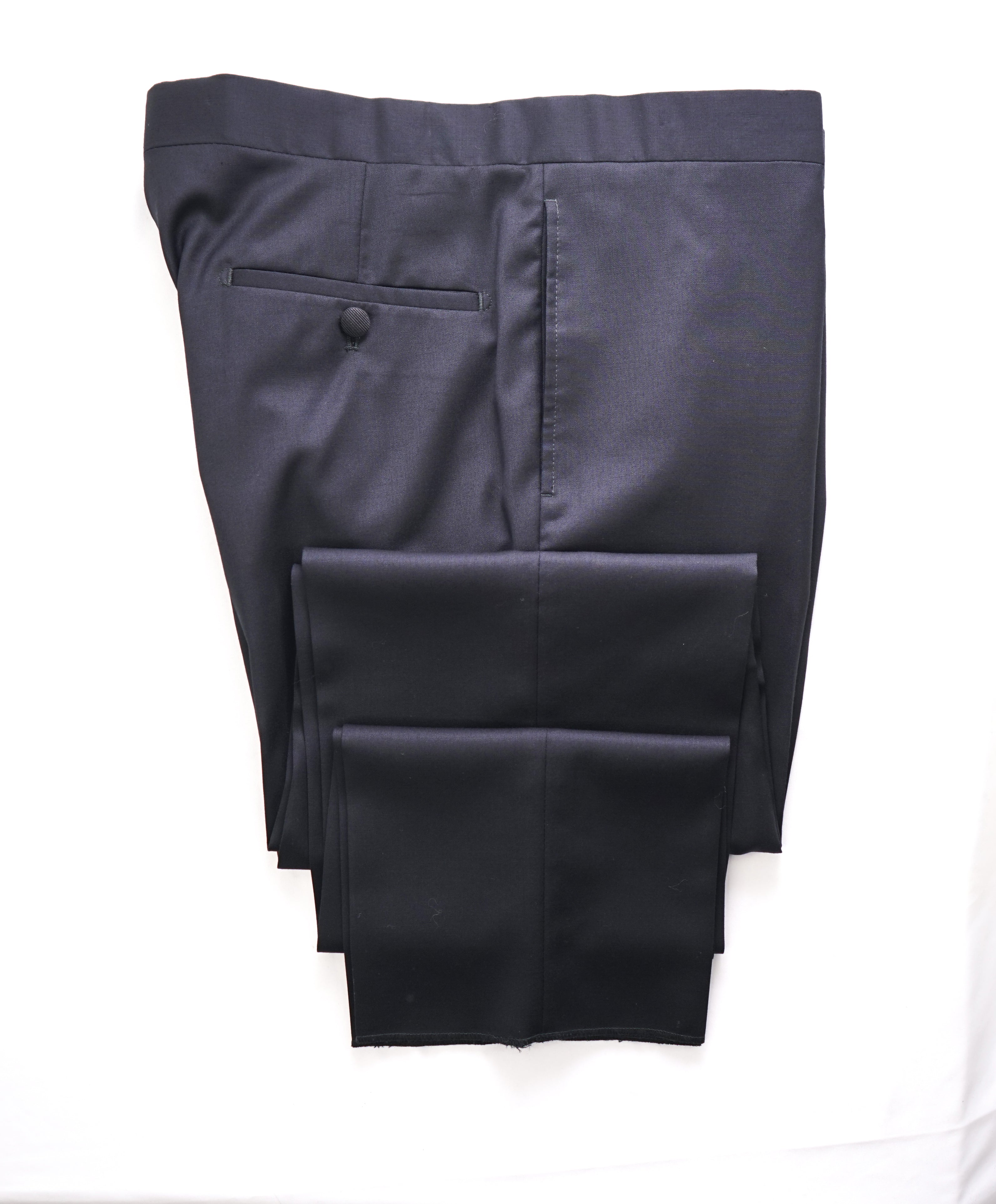 MICHAEL BASTIAN - Black Tuxedo Dinner Flat Front Dress Pants - 33W