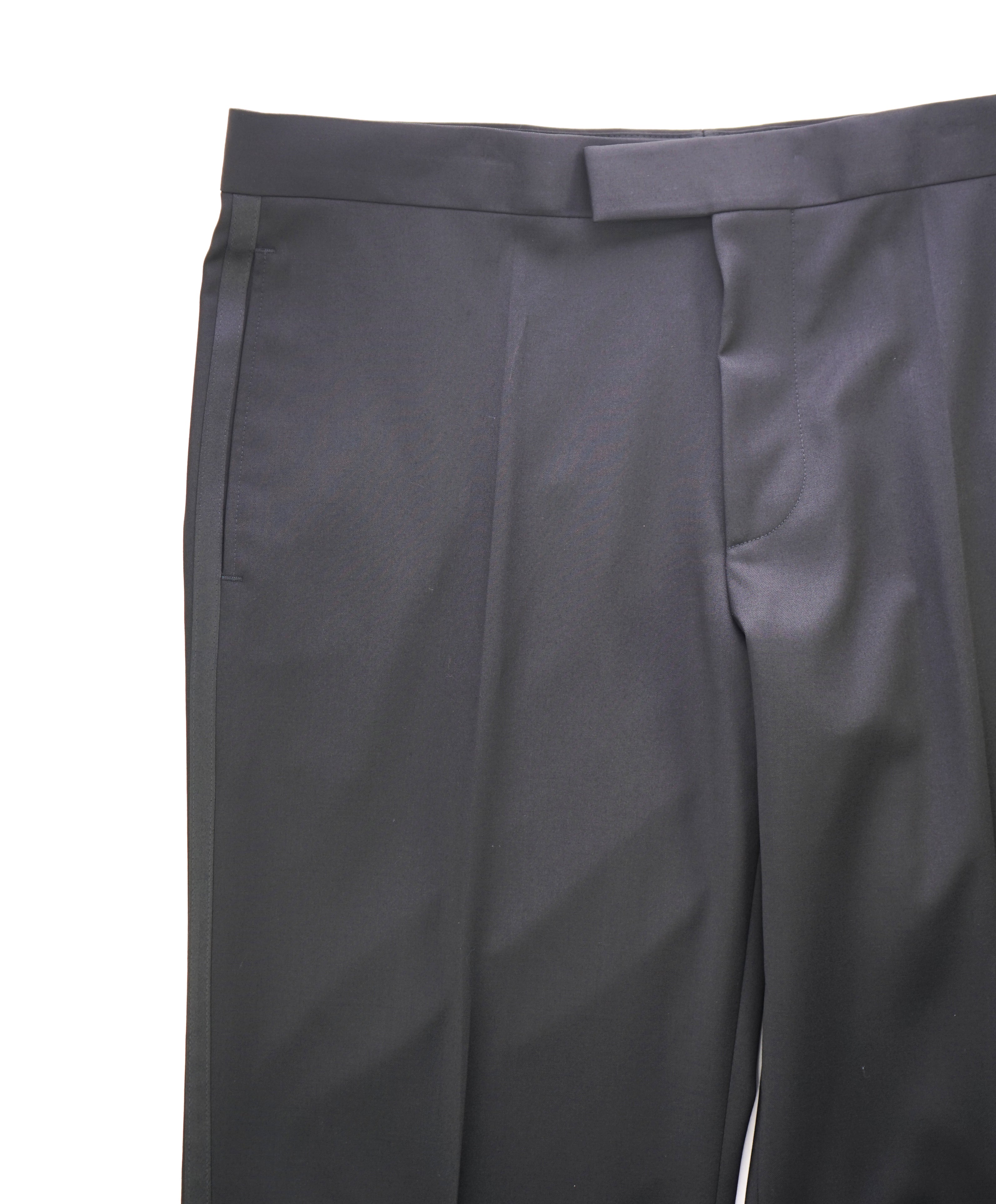 HUGO BOSS - Black Tux Dinner Flat Front Dress Pants - 38W