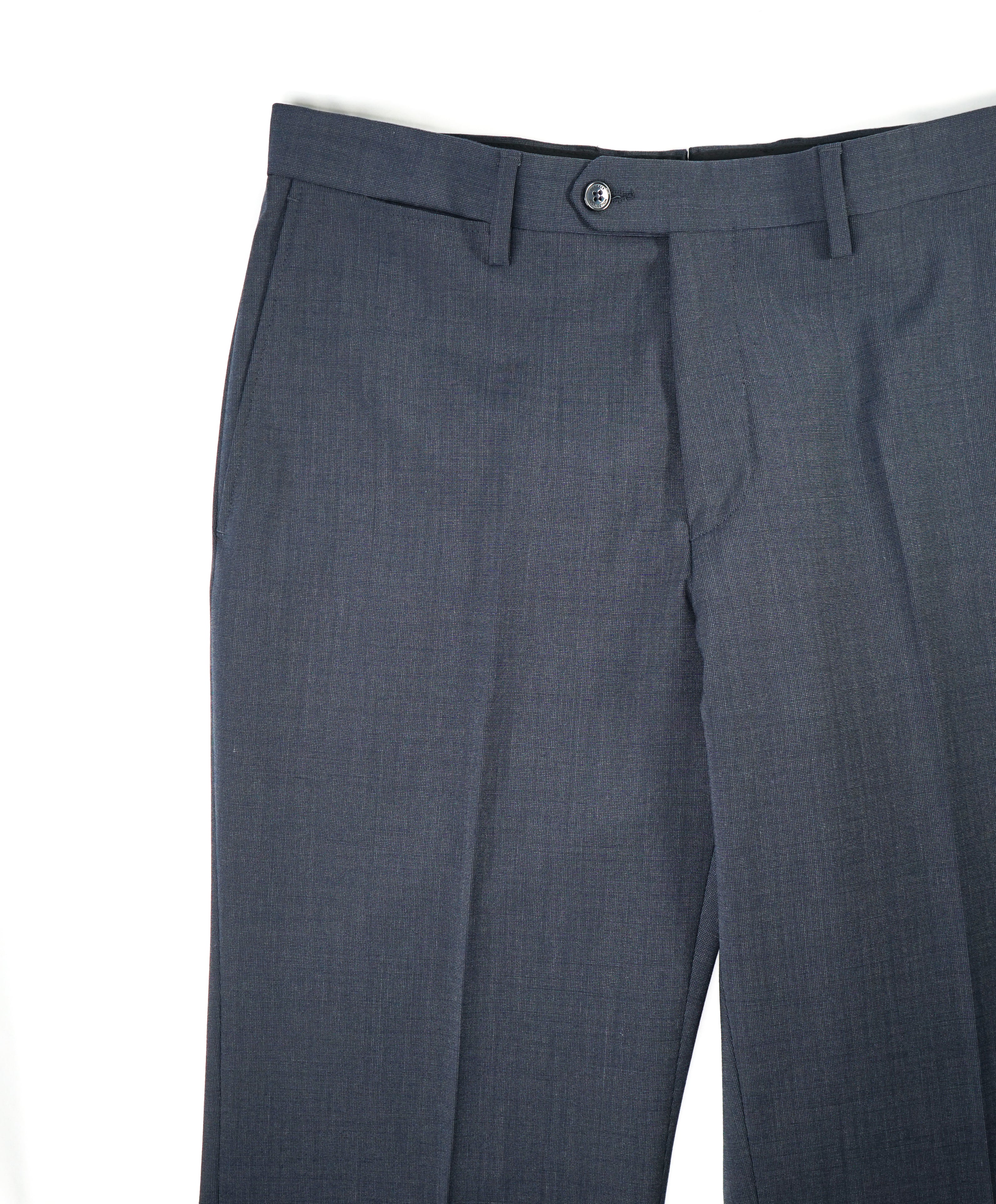 VERSACE COLLECTION - Green / Blue Textured Wool Dress Pants - 34W (50 EU)
