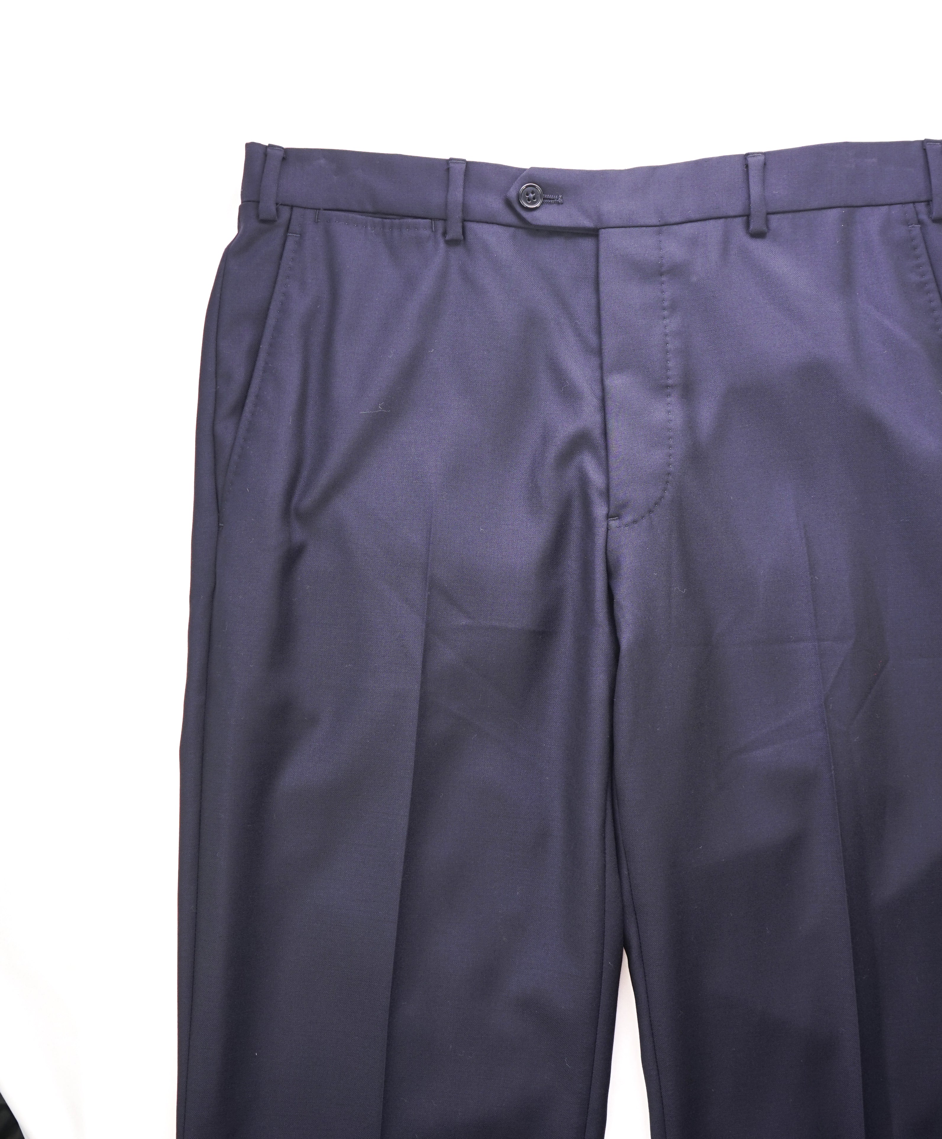EMPORIO ARMANI - Solid Navy *Closet Staple* Flat Front Dress Pants - 34W (50 EU)