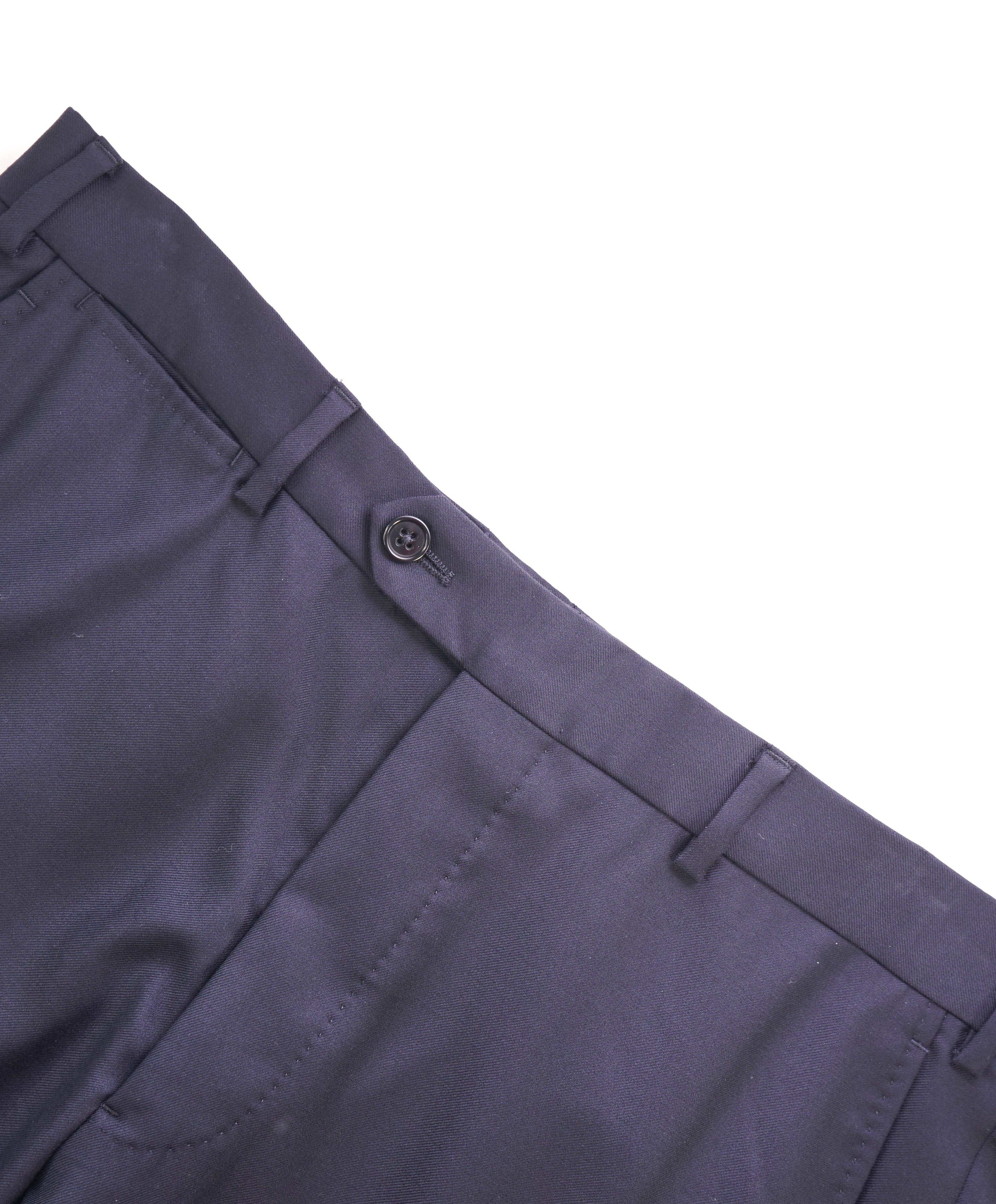 EMPORIO ARMANI - Solid Navy *Closet Staple* Flat Front Dress Pants - 34W (50 EU)