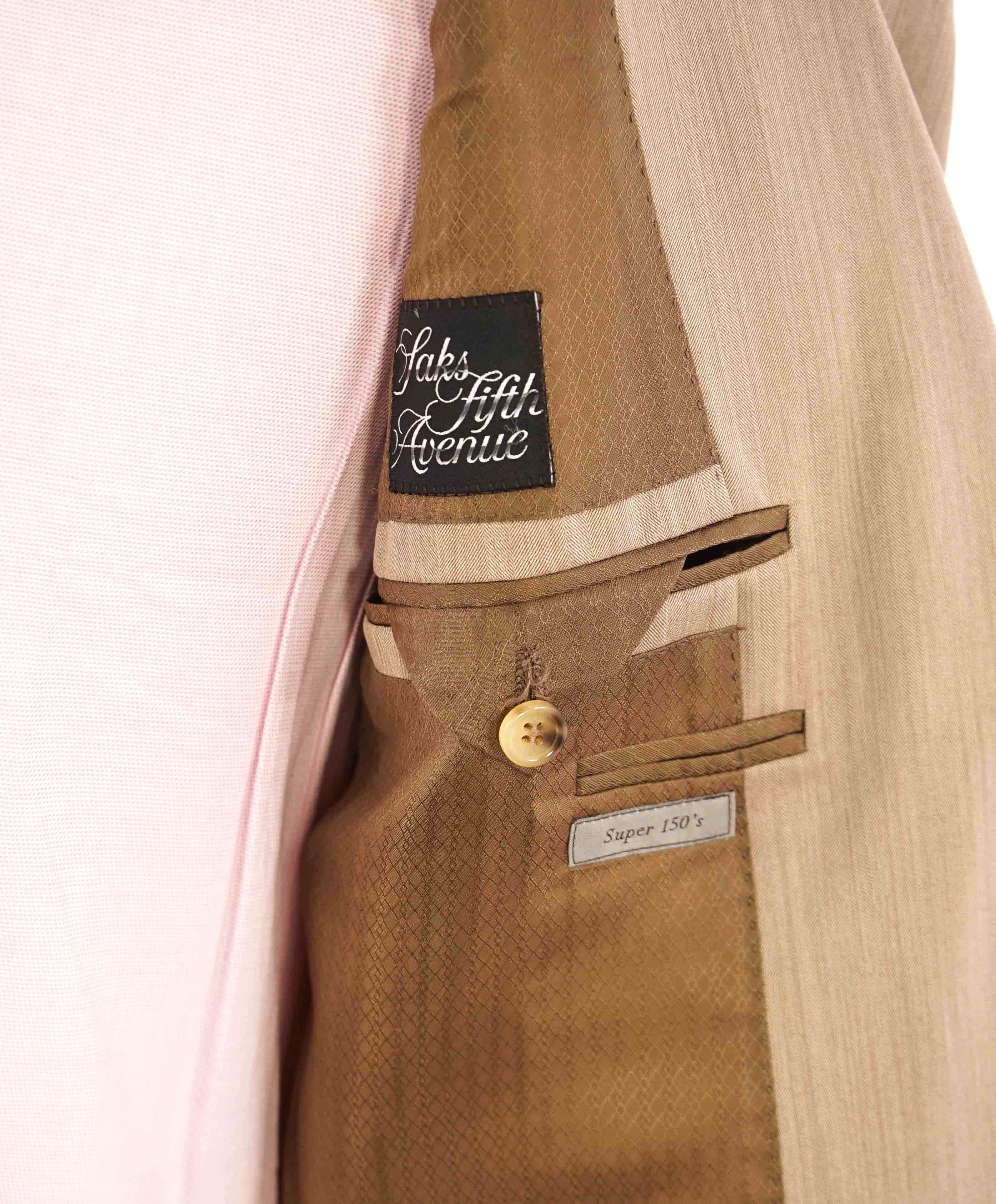 $3,000 *CANALI EXCLUSIVE* - PREMIUM Collection Super 150's Beige Suit - 46R