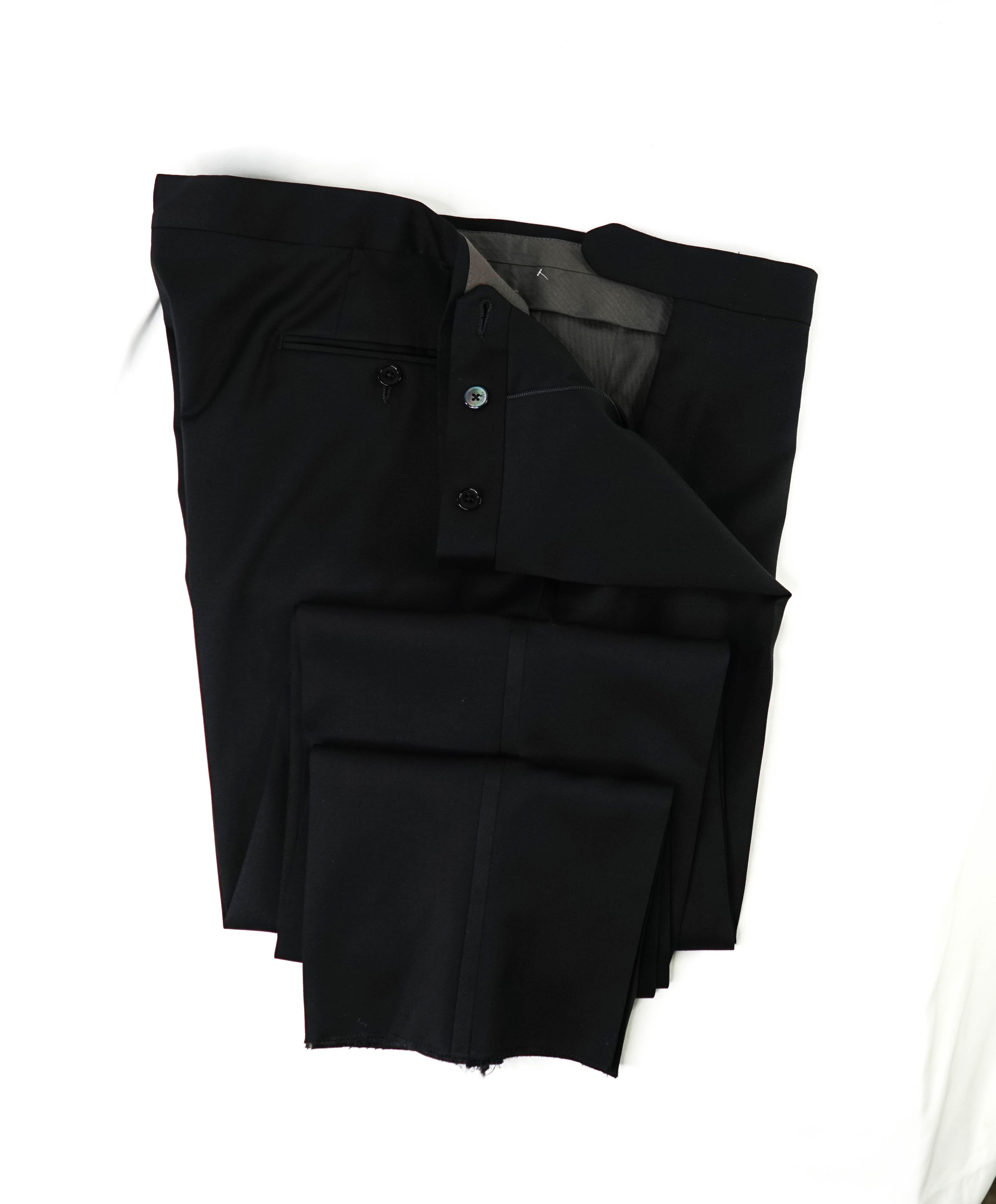 ERMENEGILDO ZEGNA - "MILA" Black Tuxedo Premium Dress Dinner Pants - 40W (58EU)