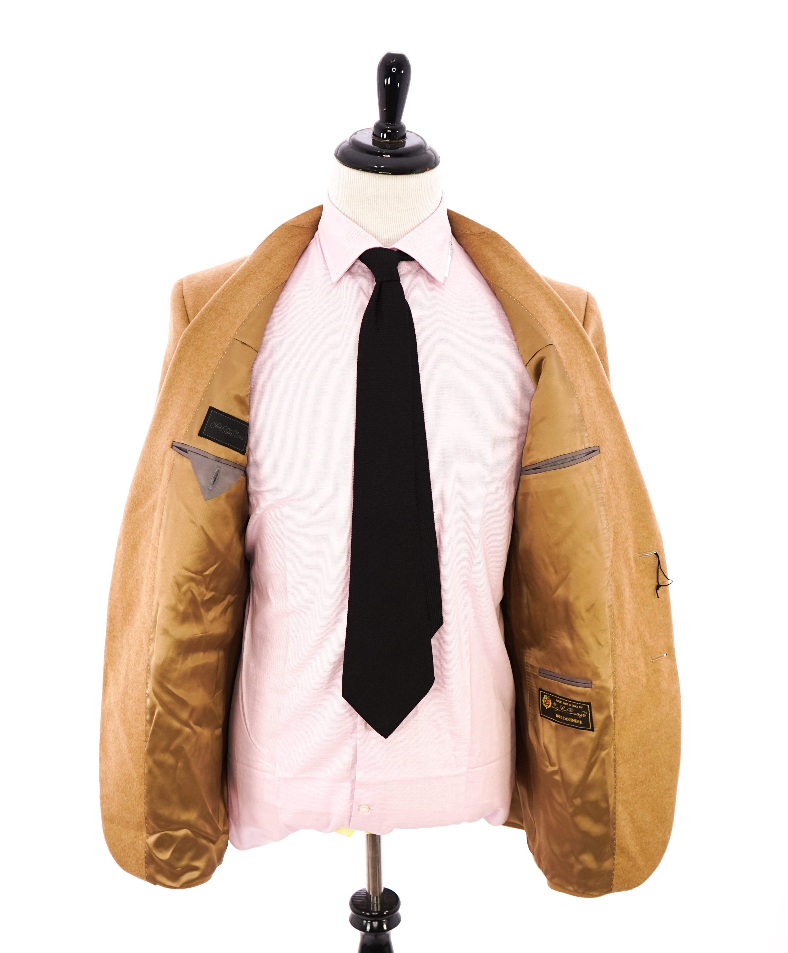 SAKS FIFTH AVENUE / LORO PIANA- 100% Cashmere Camel Blazer- 42L